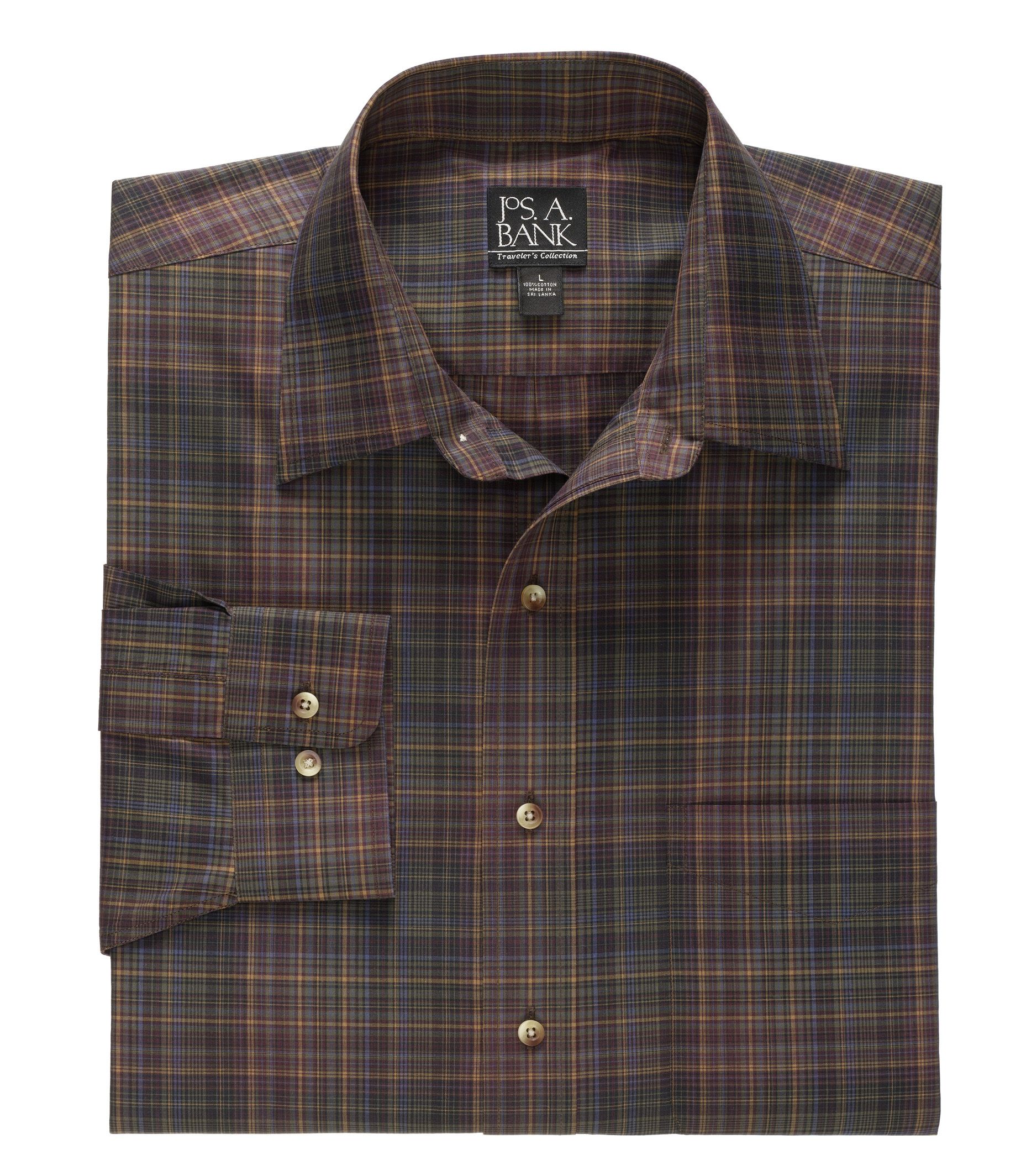 Traveler Patterned Point Collar Tailored Fit Sportshirt