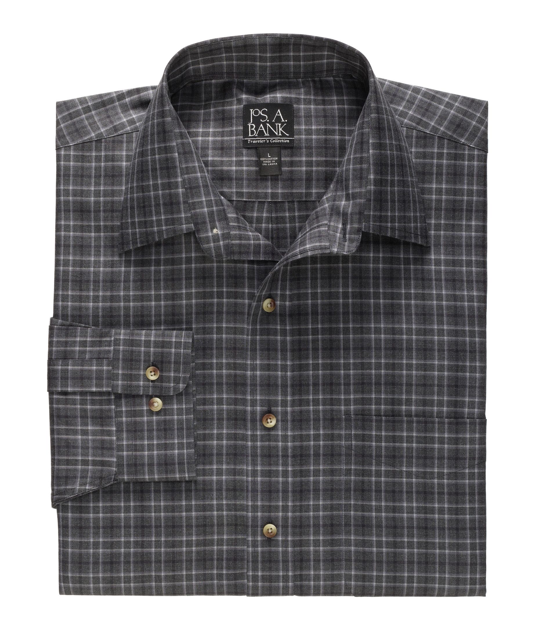 Traveler Patterned Point Collar Tailored Fit Sportshirt