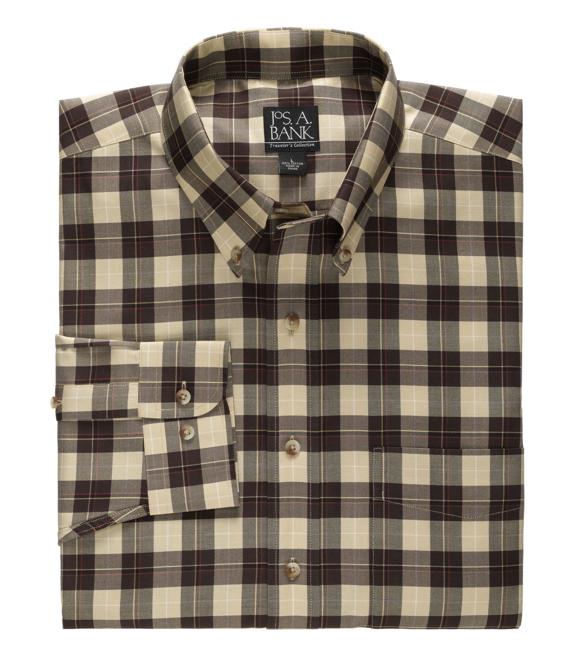Traveler Patterned Buttondown Collar Sportshirt Big/Tall