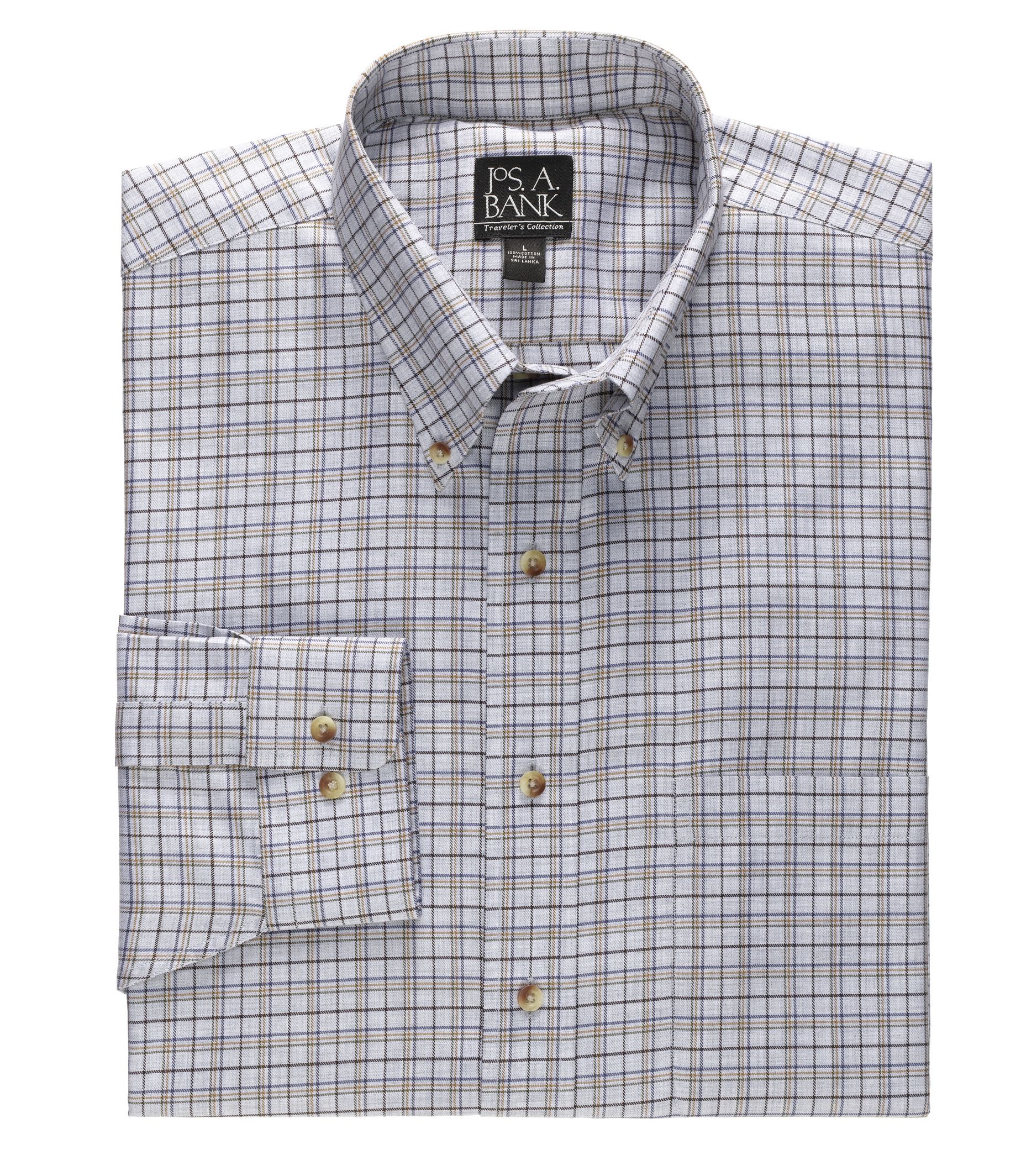 Traveler Patterned Buttondown Collar Sportshirt Big/Tall