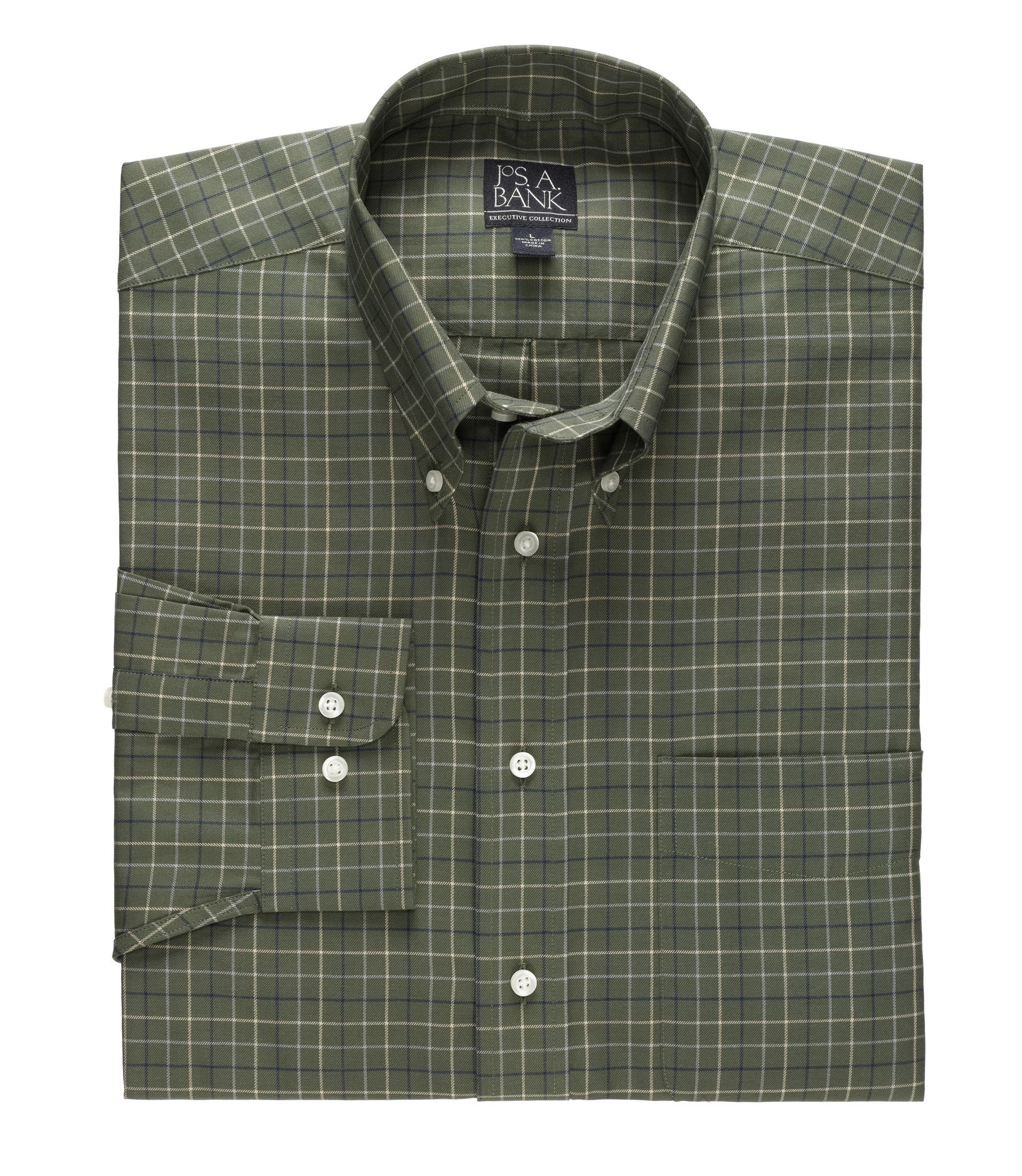 Executive Long Sleeve Buttondown Cotton Sportshirt