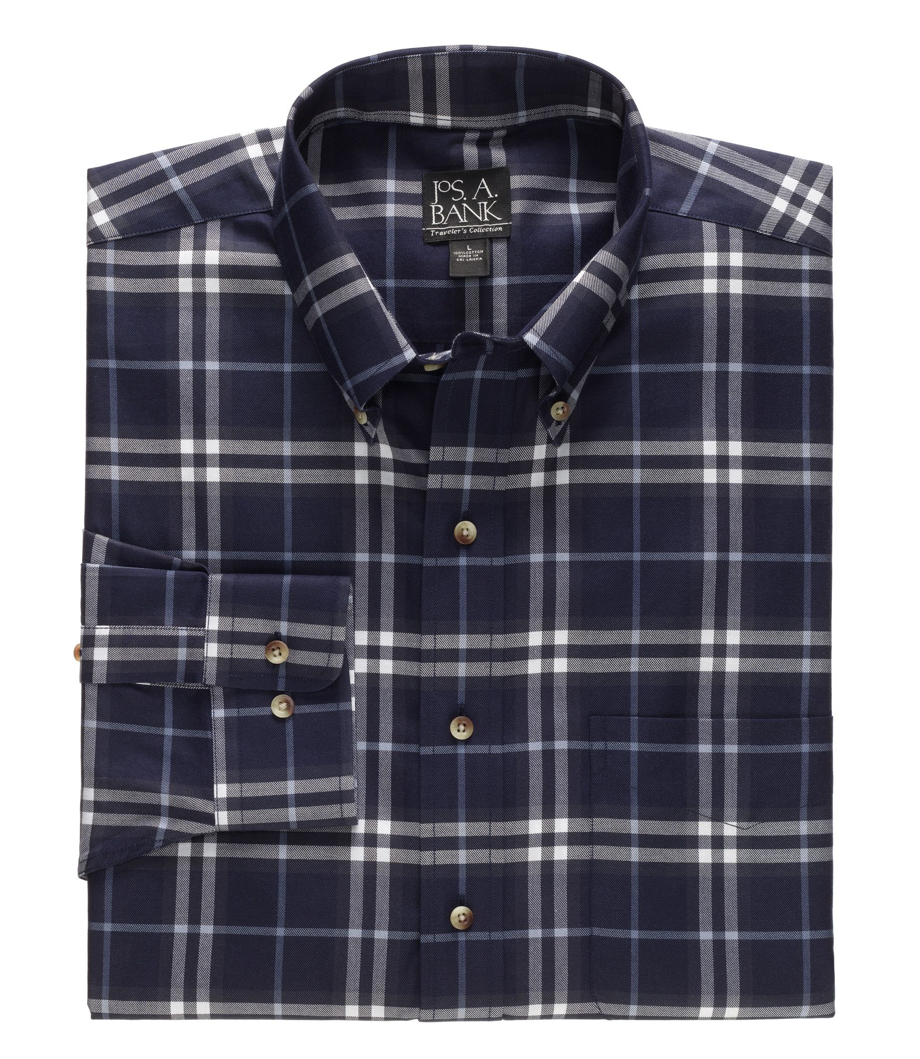 Traveler Patterned Buttondown Collar Tailored Fit Sportshirt