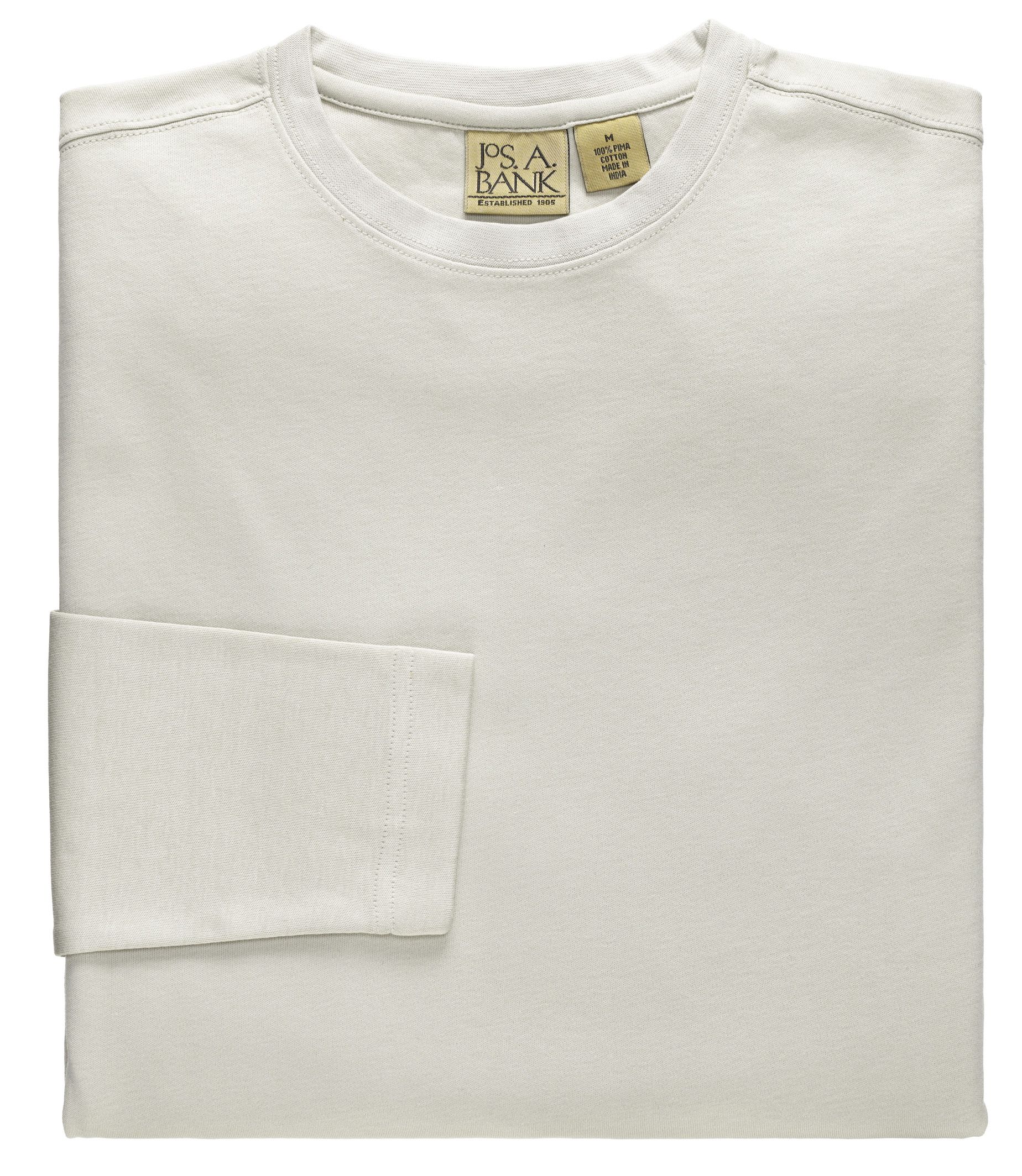VIP Long-Sleeve Cotton Crewneck