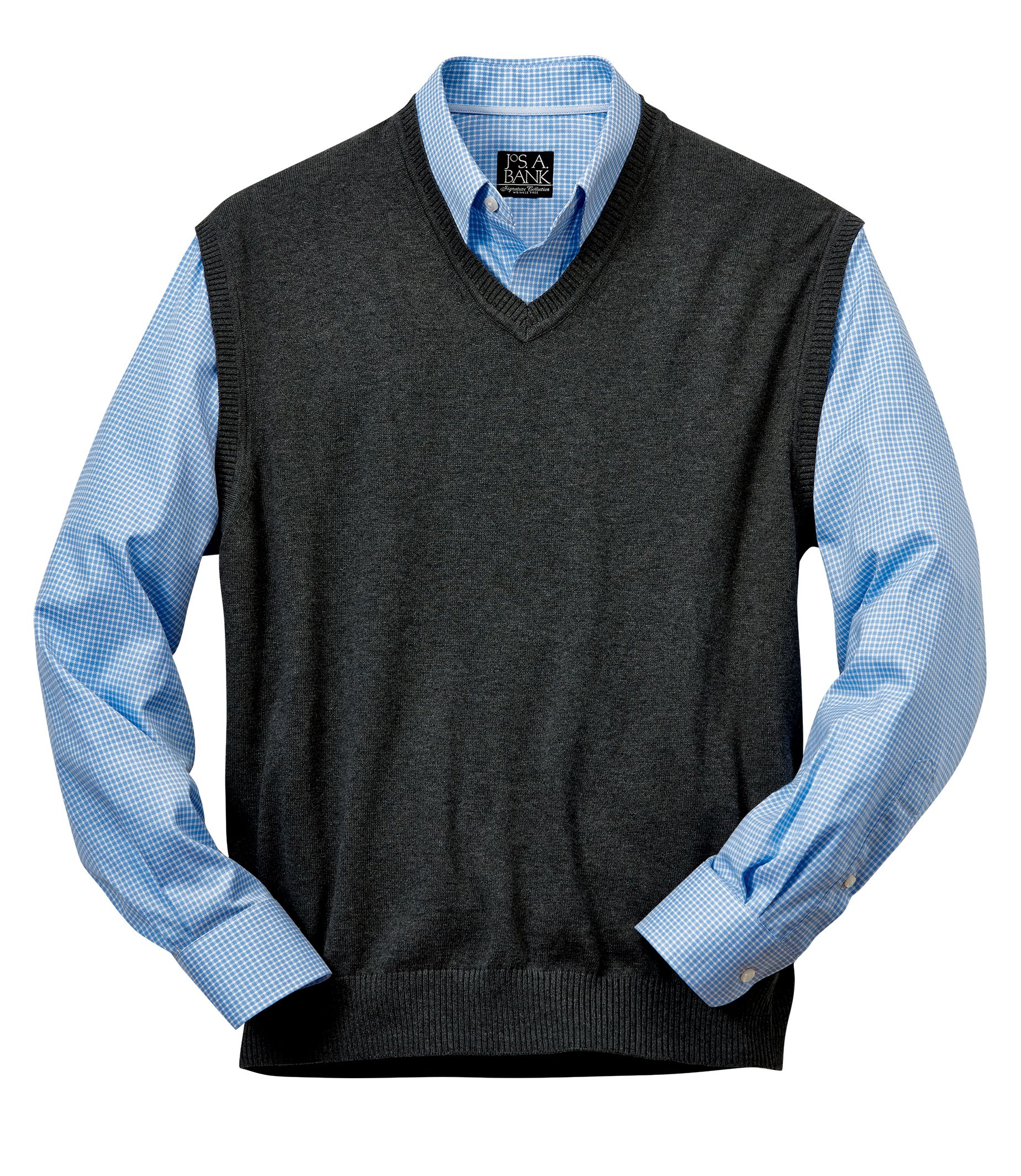 Signature Cotton Sweater Vest Big/Tall