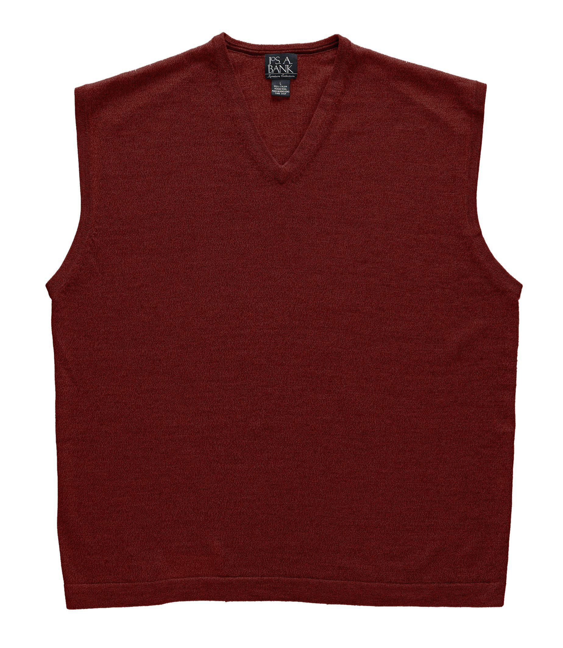 Signature Merino Wool Vest Sweater Big/Tall