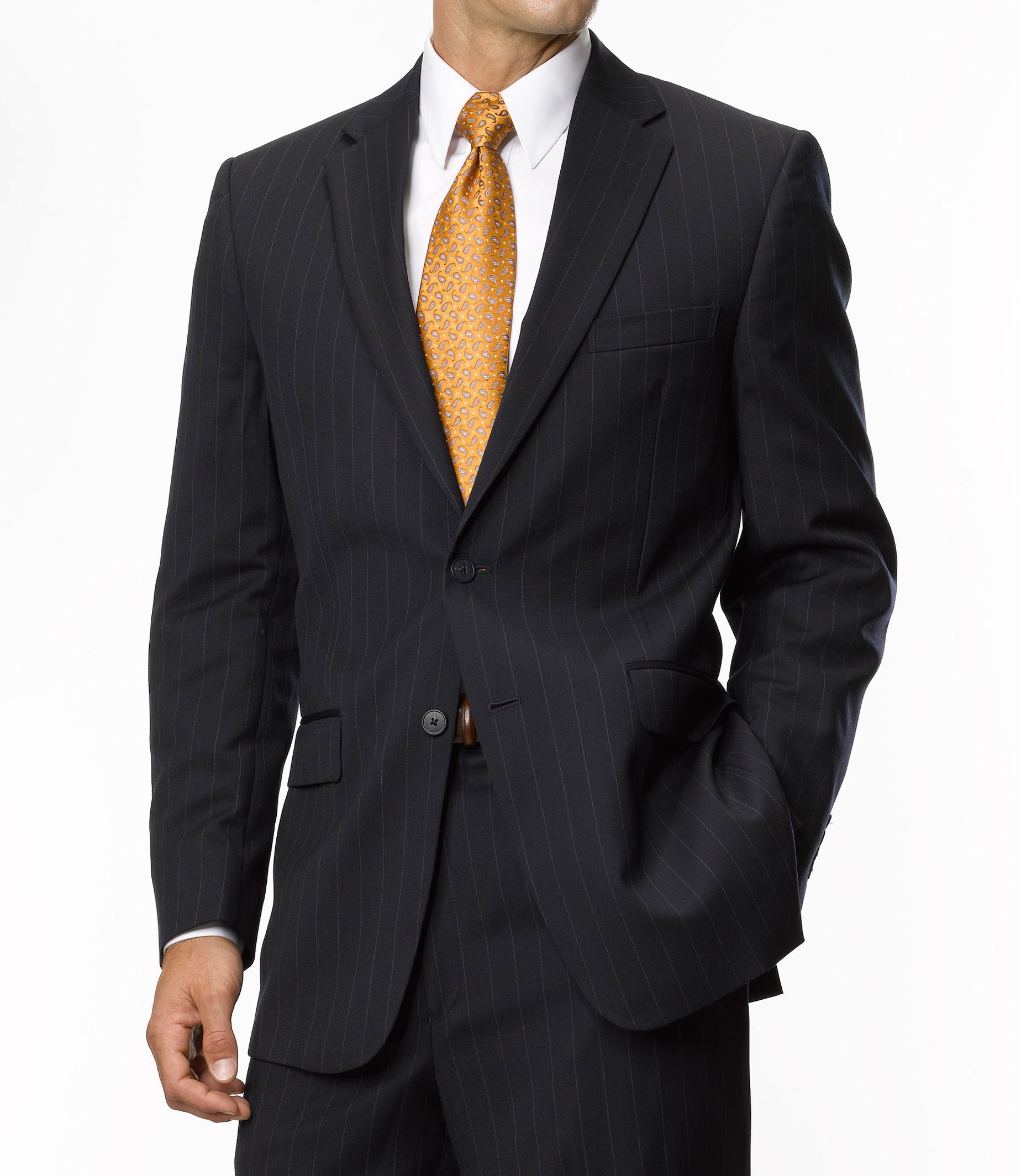 Traveler Tailored Fit 2-Button Suits Pleated Front