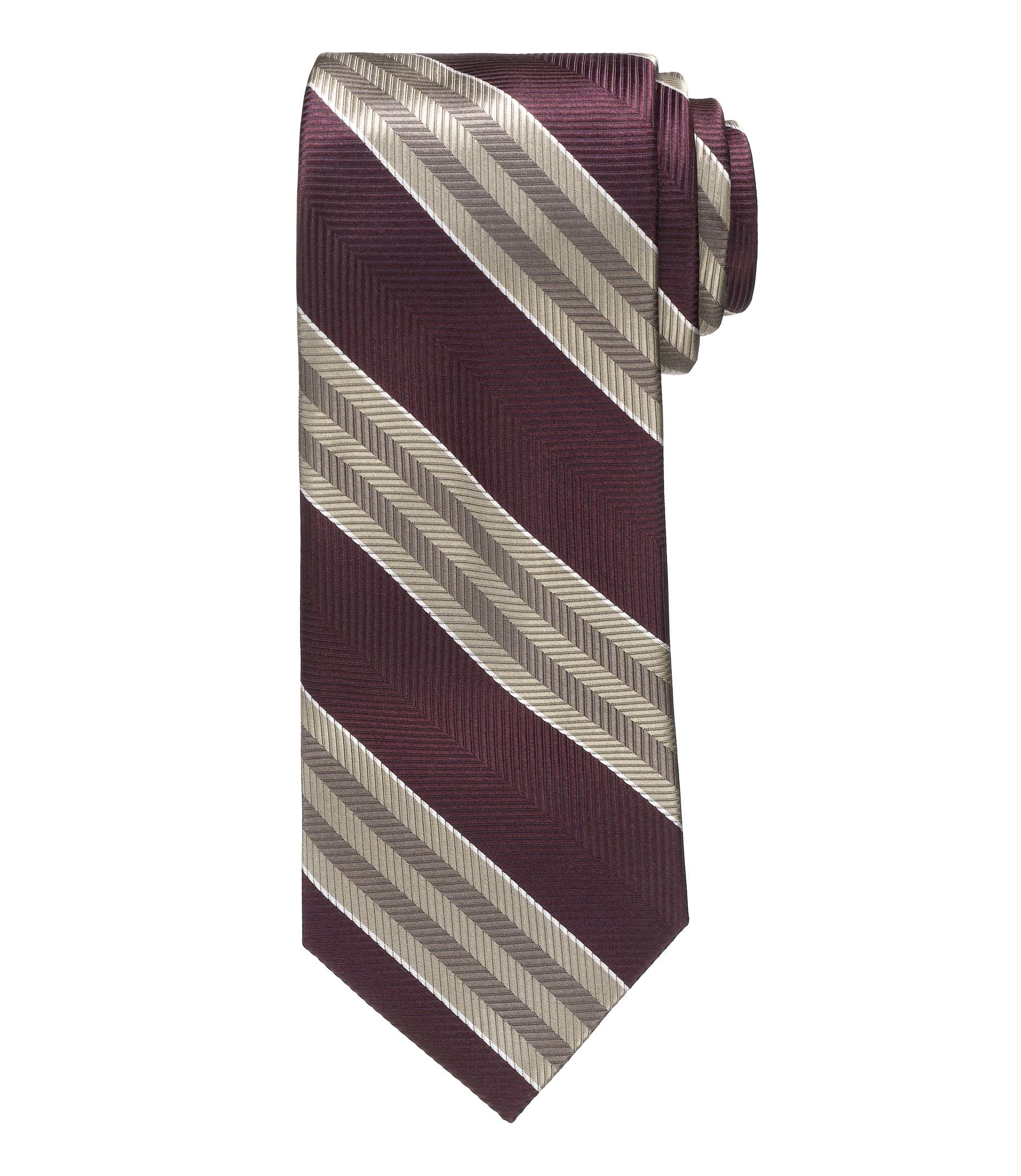 Signature Wide Stripe Tie 64