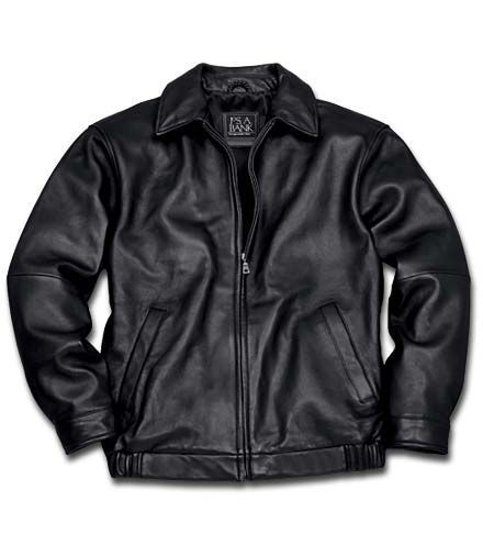 New Jos. A. Bank Lambskin Bomber Jacket- Tall Sizes