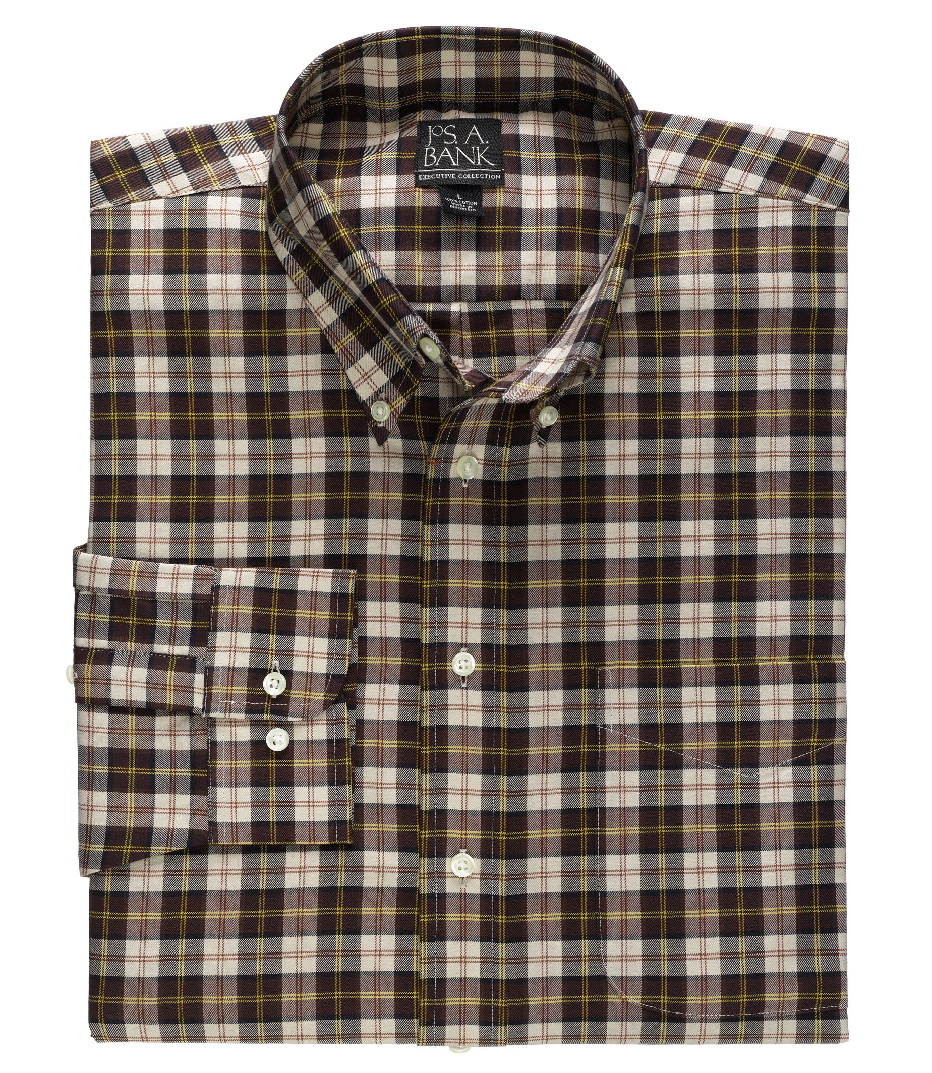 Long-Sleeve Cotton Pattern Sportshirt