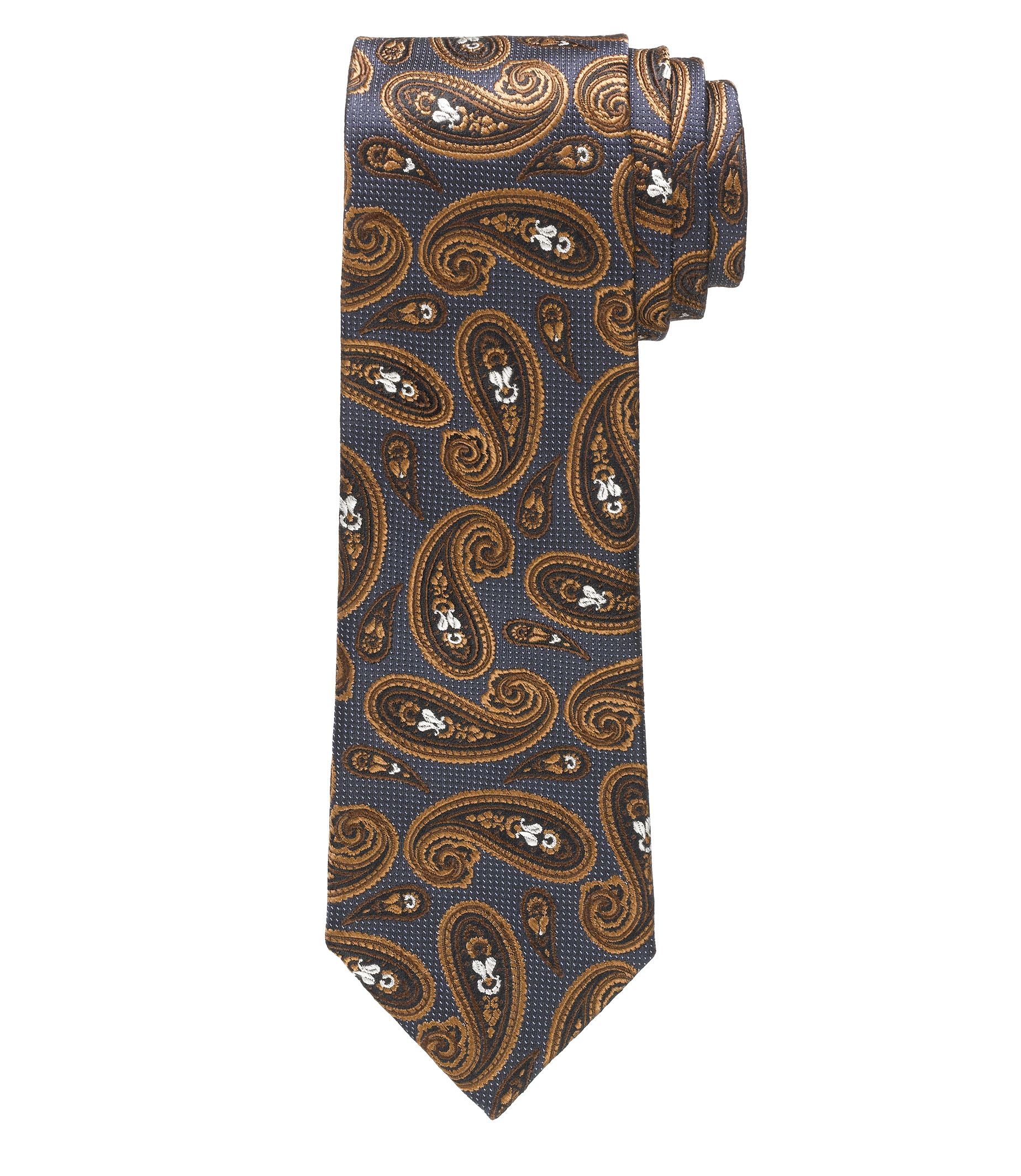 Joseph Spaced Paisley Tie