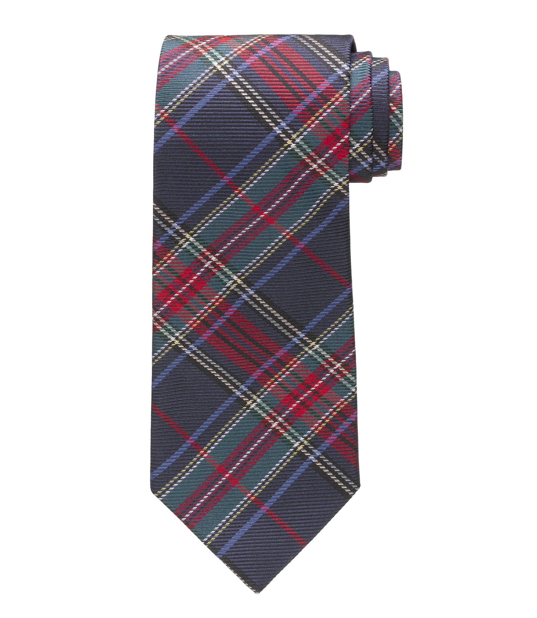 Navy/Red Tartan Tie 61