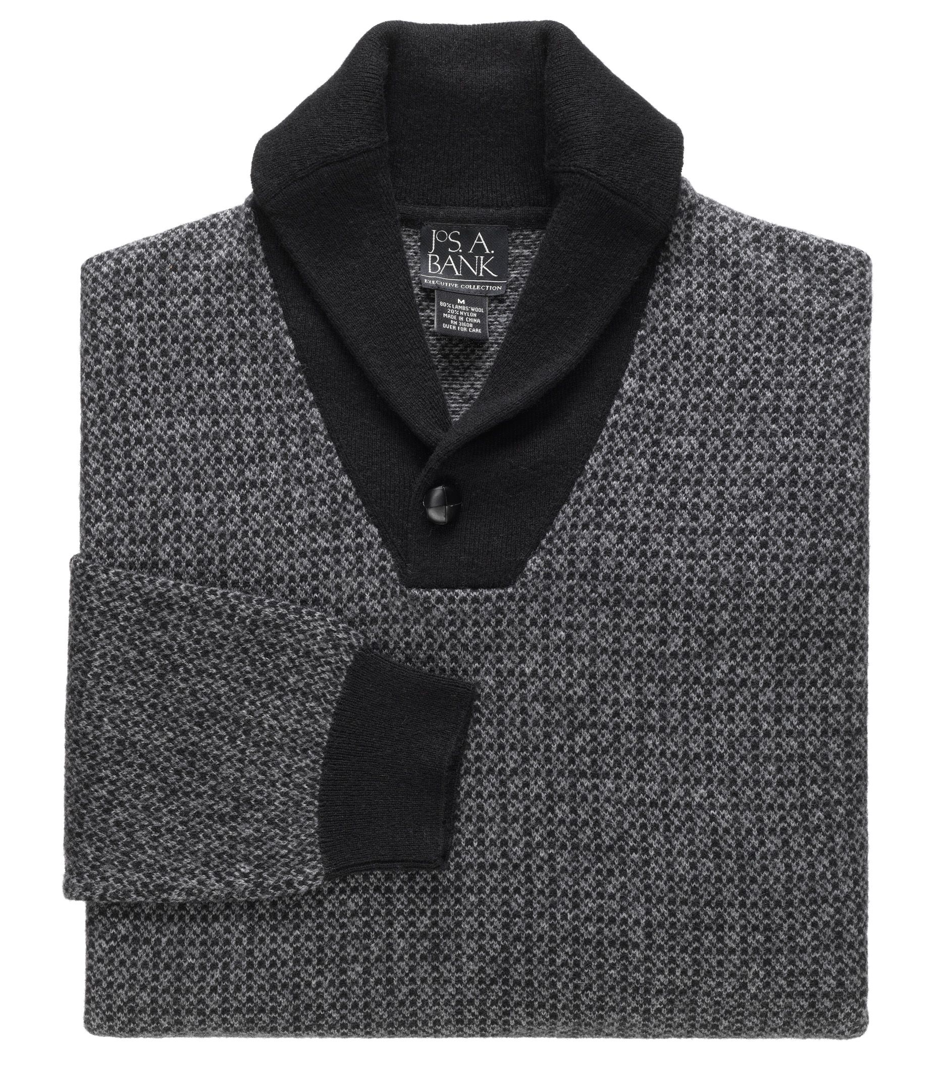 Lambswool Shawl Collar Sweater