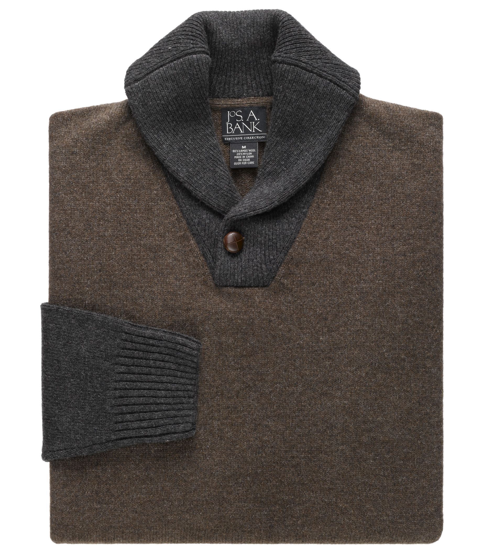 Lambswool Shawl Collar Sweater
