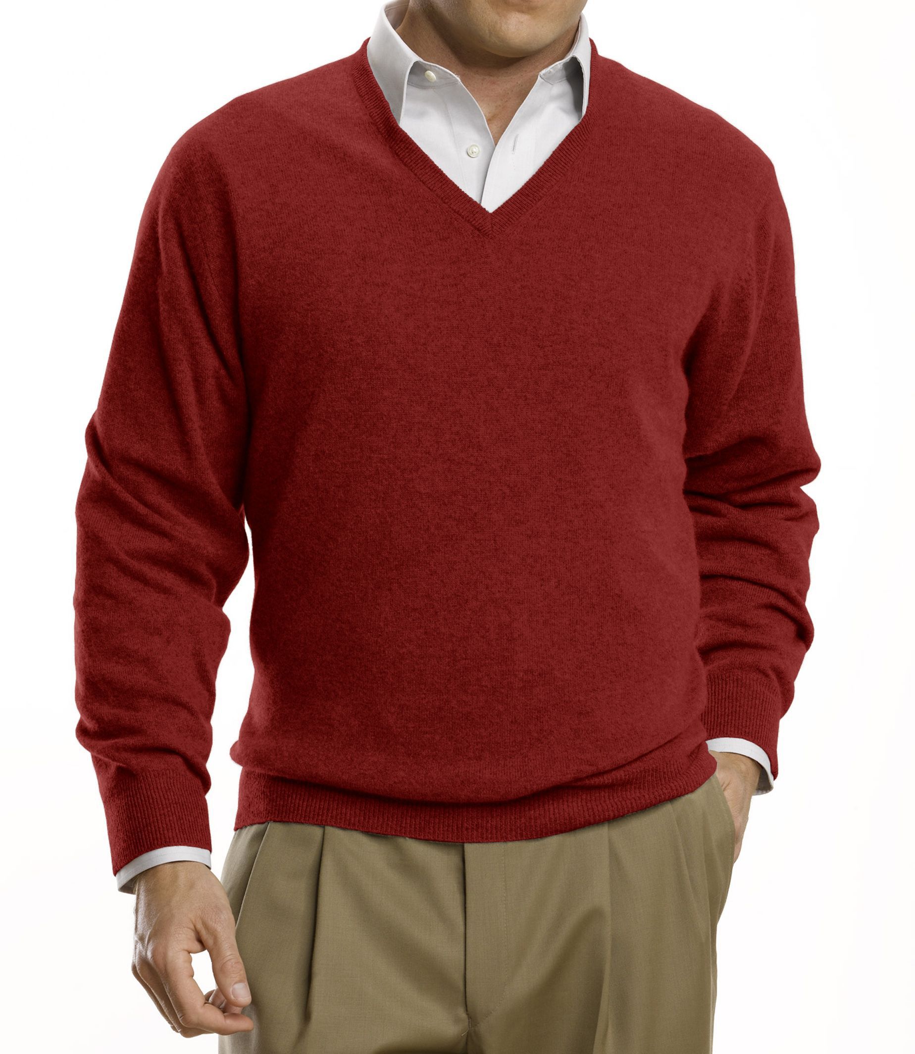 Cashmere V-Neck Sweater Big/Tall