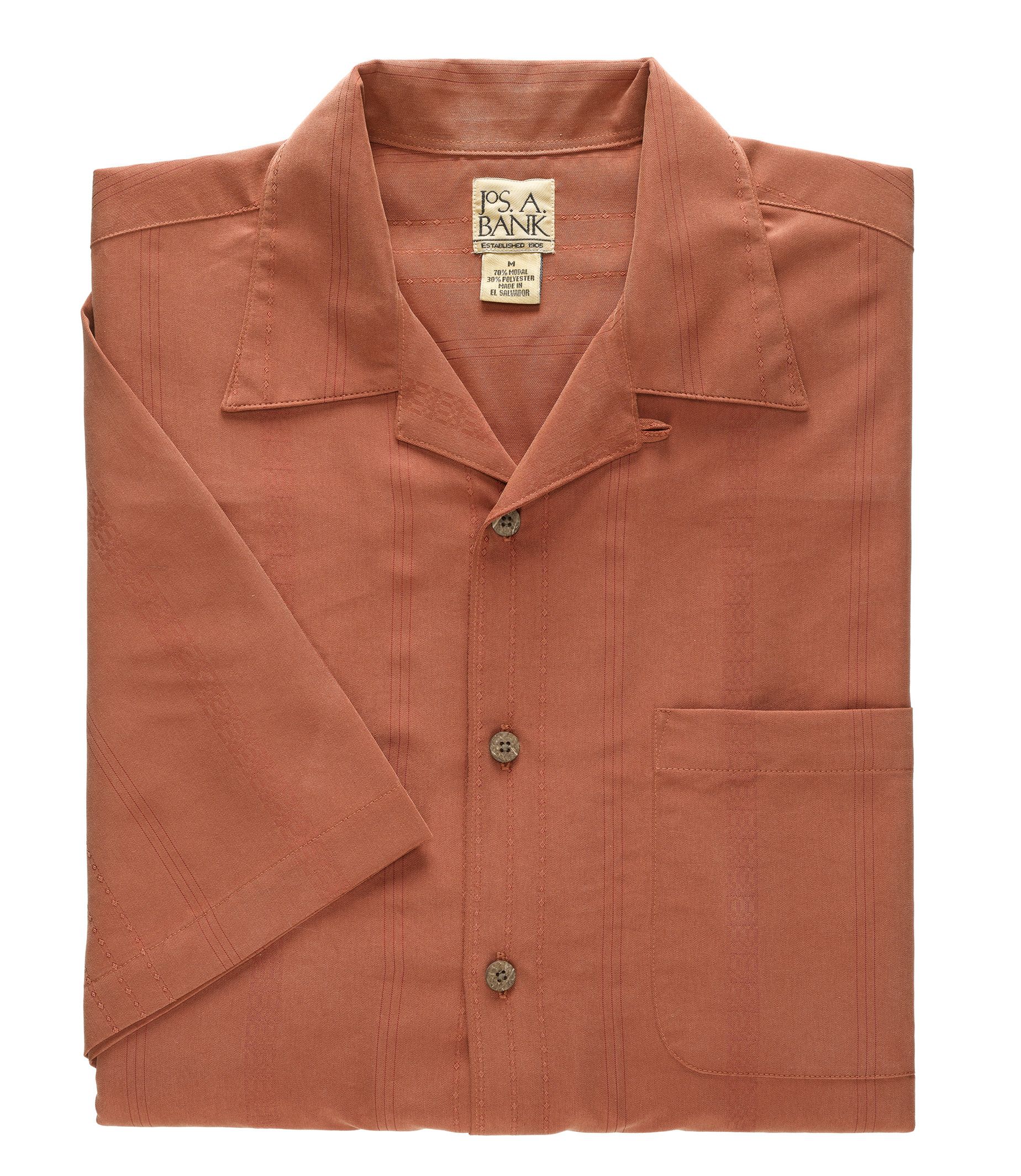 VIP Short Sleeve Geometric Camp Sportshirt