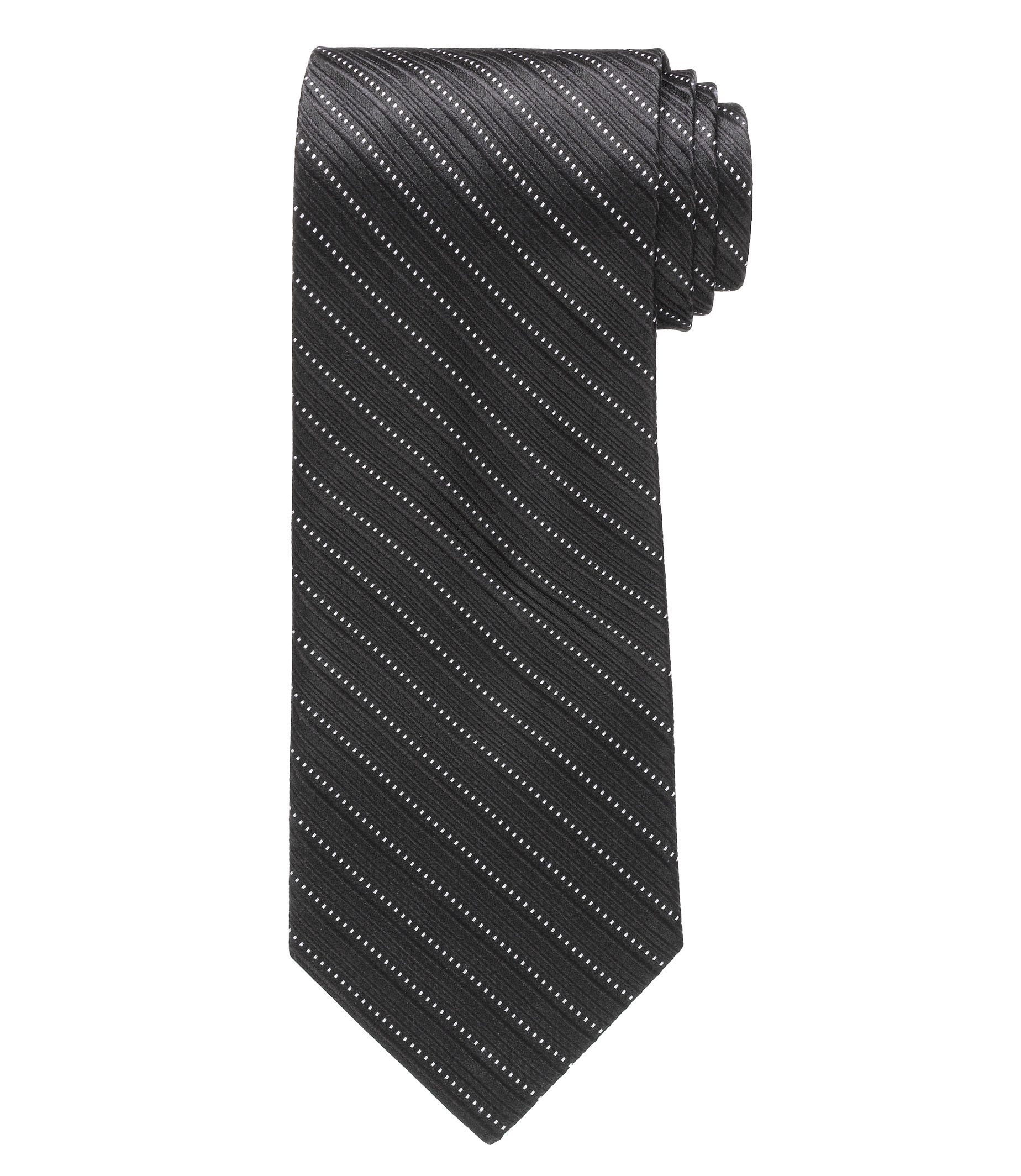 Black/Silver Diagonal Formal Tie