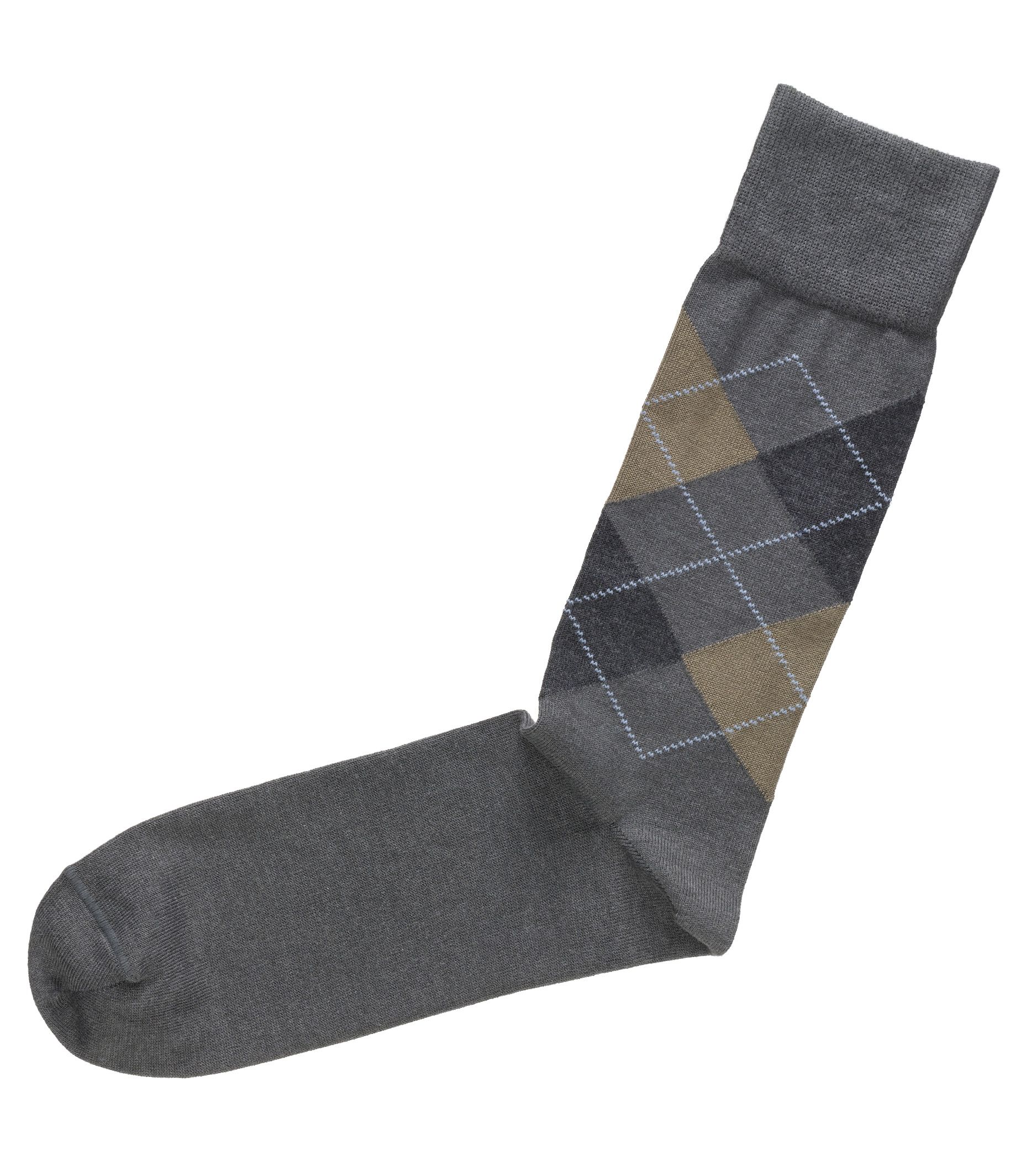 Argyle Mid-Calf Socks