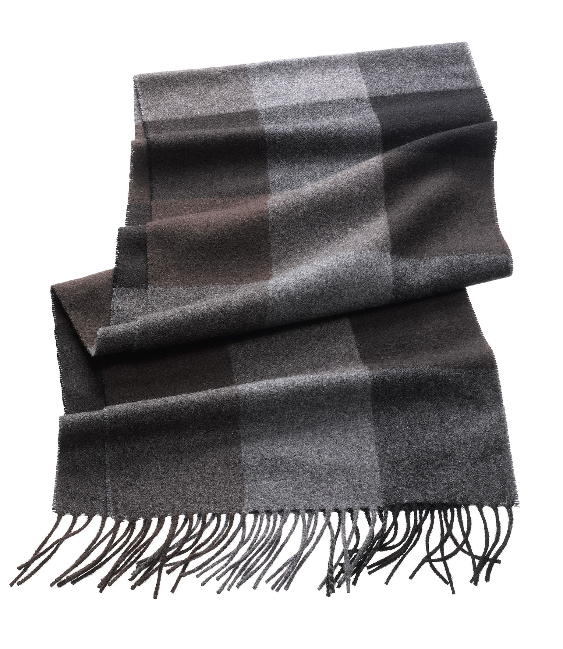 Cashmere Scarf- Block Patterned
