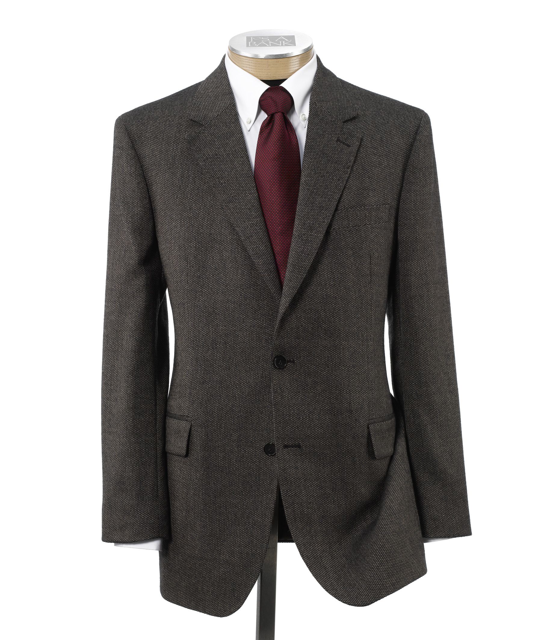 Executive 2 Button Patterned Wool Sportcoat