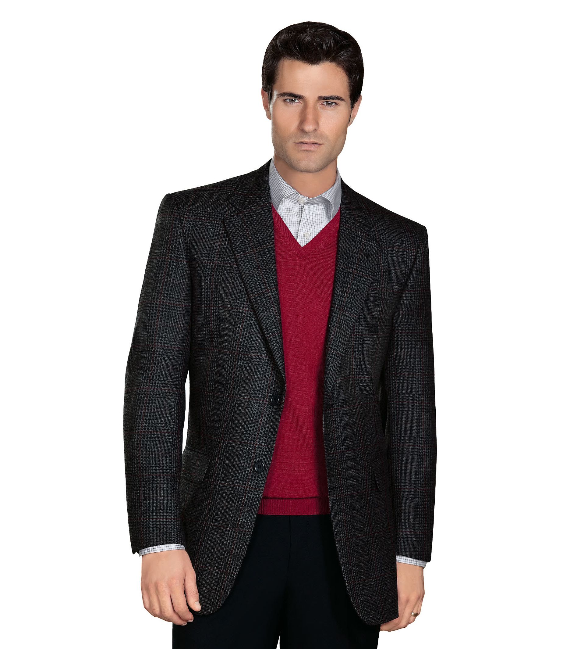 2 Button Fleece Rich Wool Sportcoat - Sizes 44-52