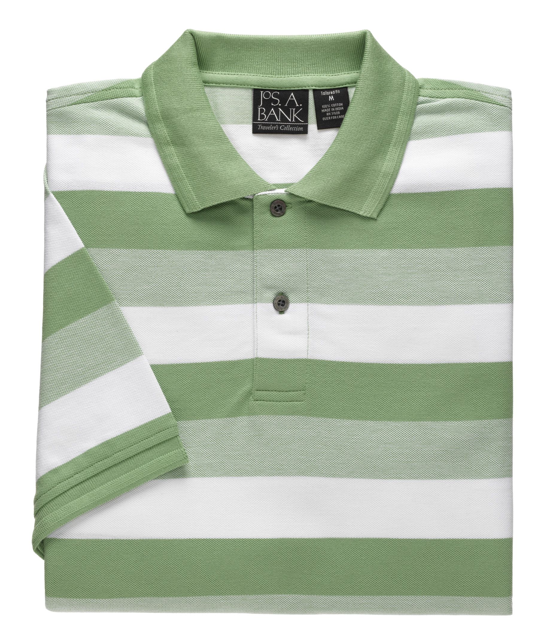 Traveler Striped Short Sleeve Polo
