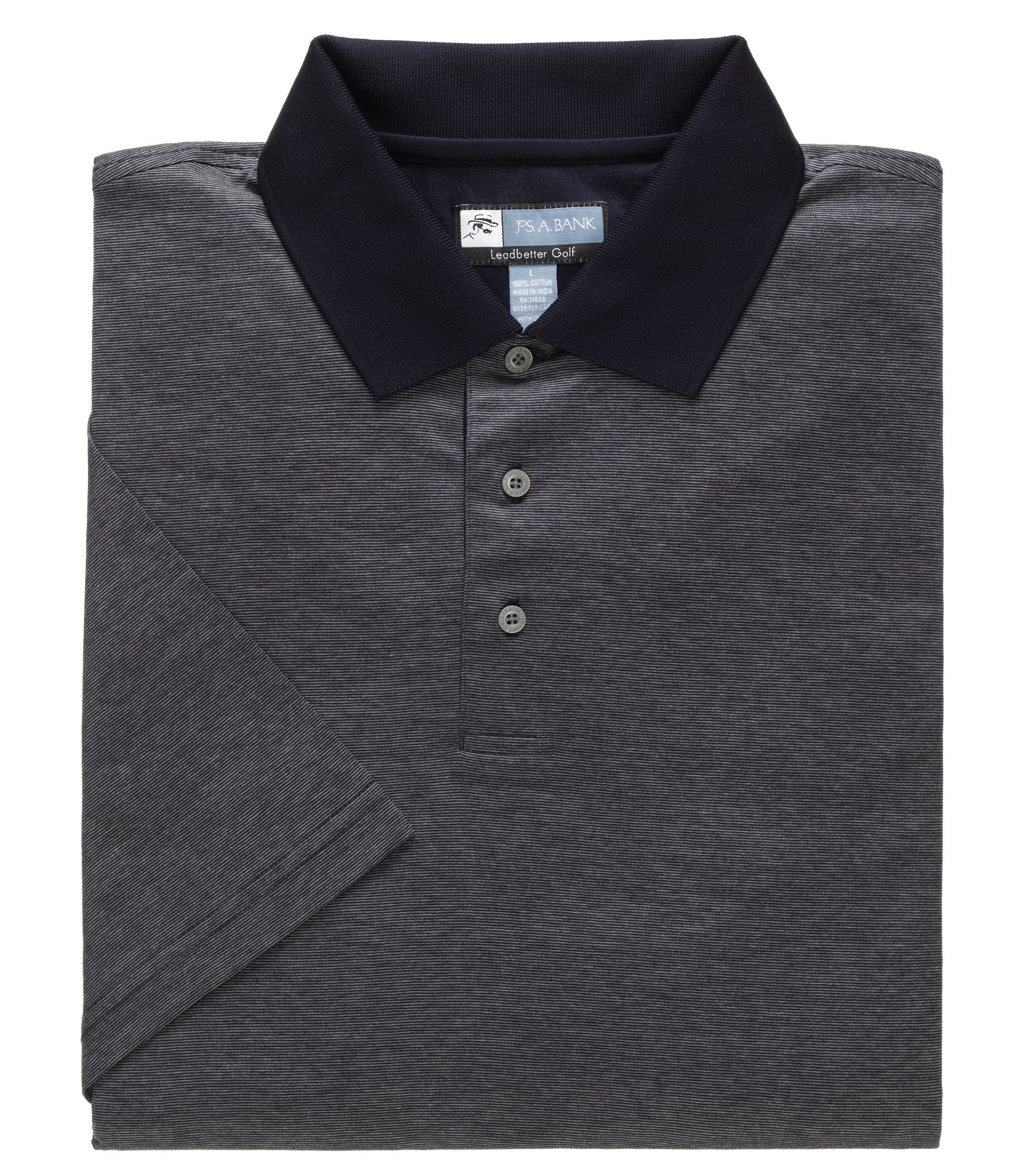 David Leadbetter Stays Cool Short Sleeve Patterned Polo