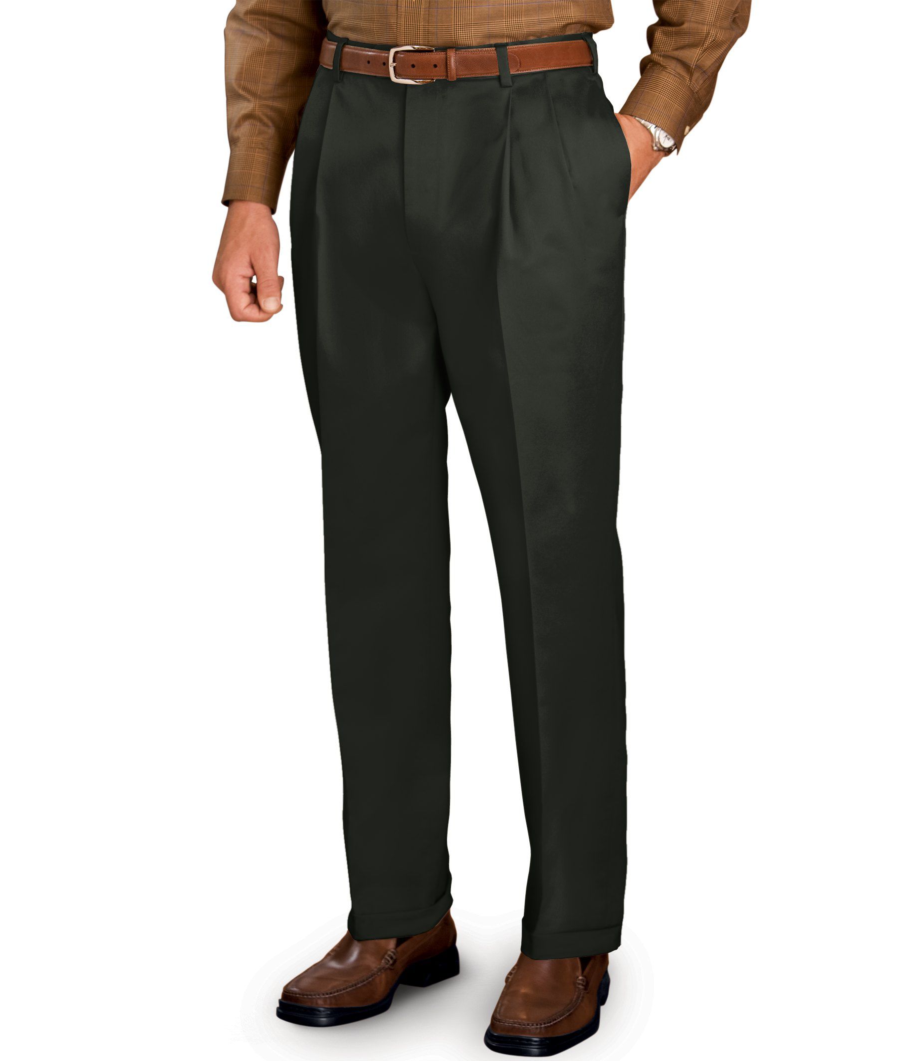 Traveler Pleated Front Khakis-Tall Sizes