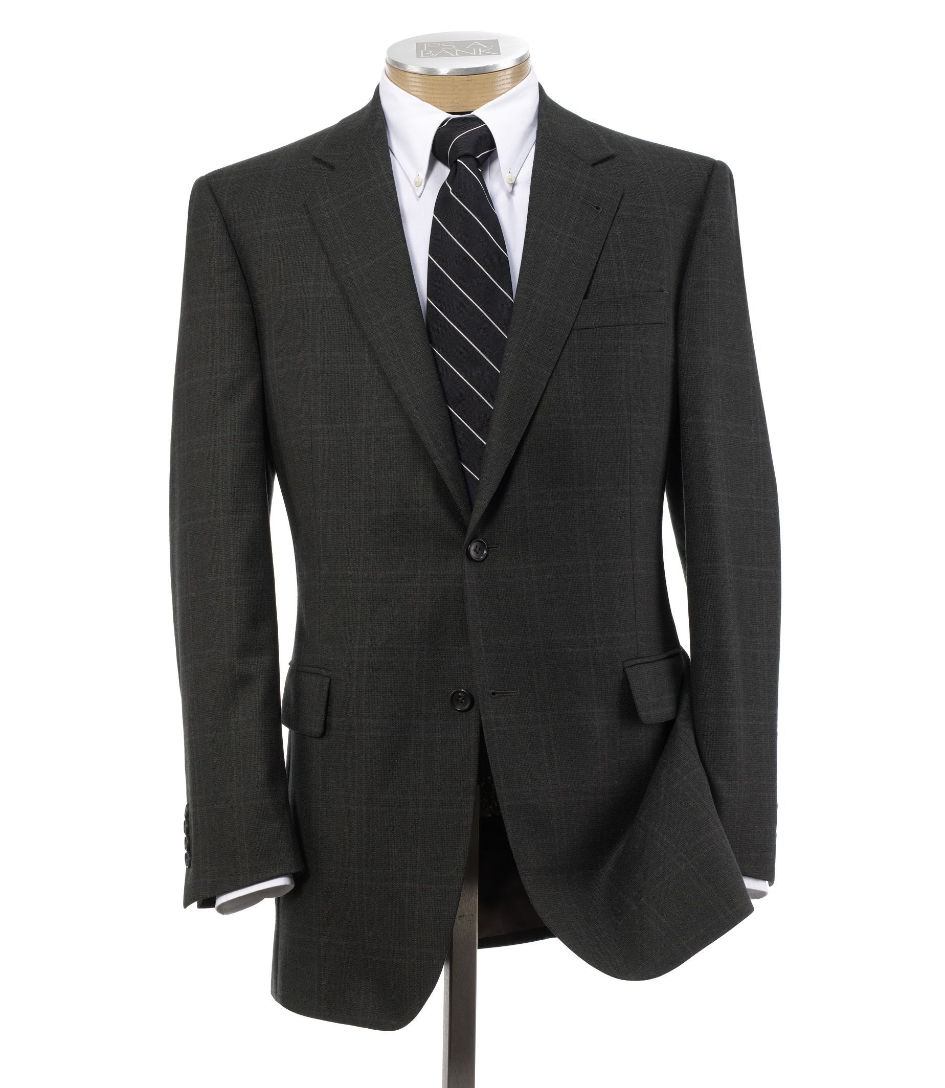 Signature 2-Button Windowpane Sportcoat - Sizes 44-52
