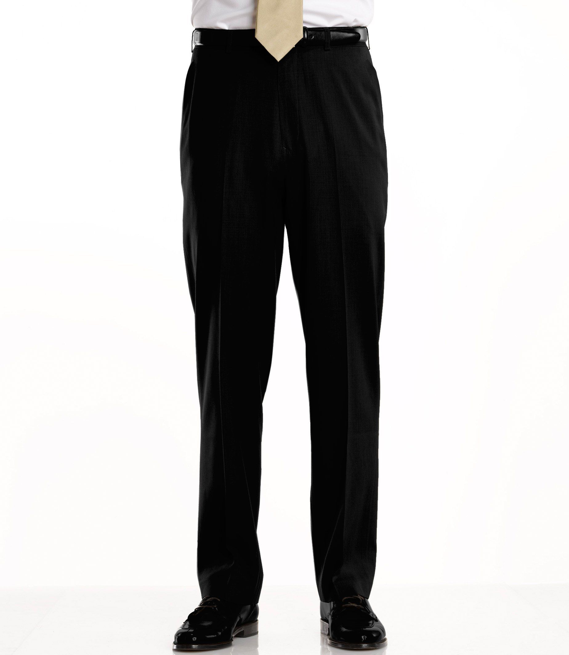 Traveler Washable Wool Solid Plain Front Pants- Sizes 44-48