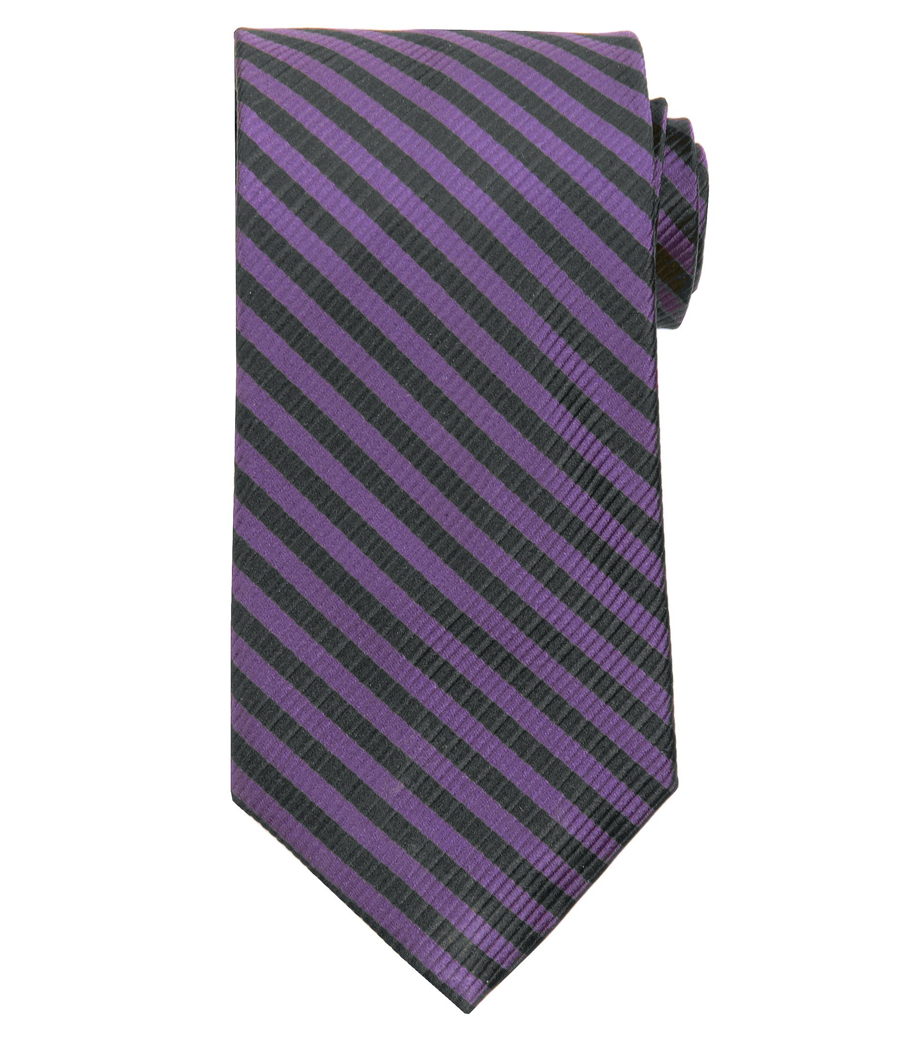 Ravens Purple Friday Mini Guard Stripe Tie