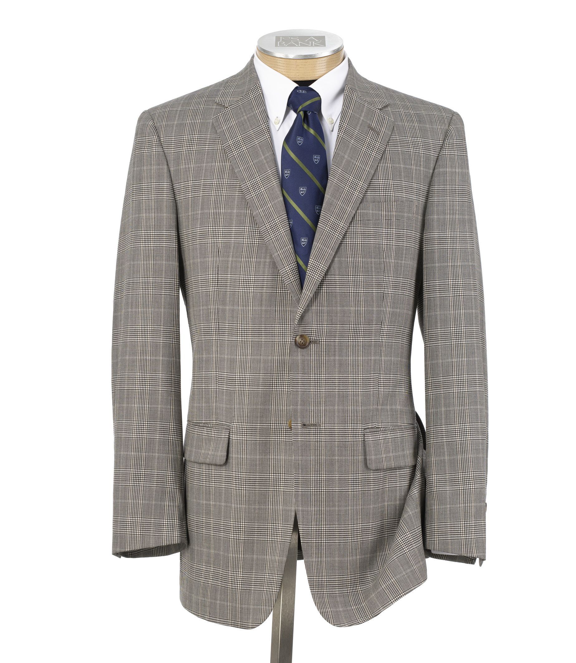 Traveler Wool Tailored Fit 2-Button Sportcoat Extended Sizes