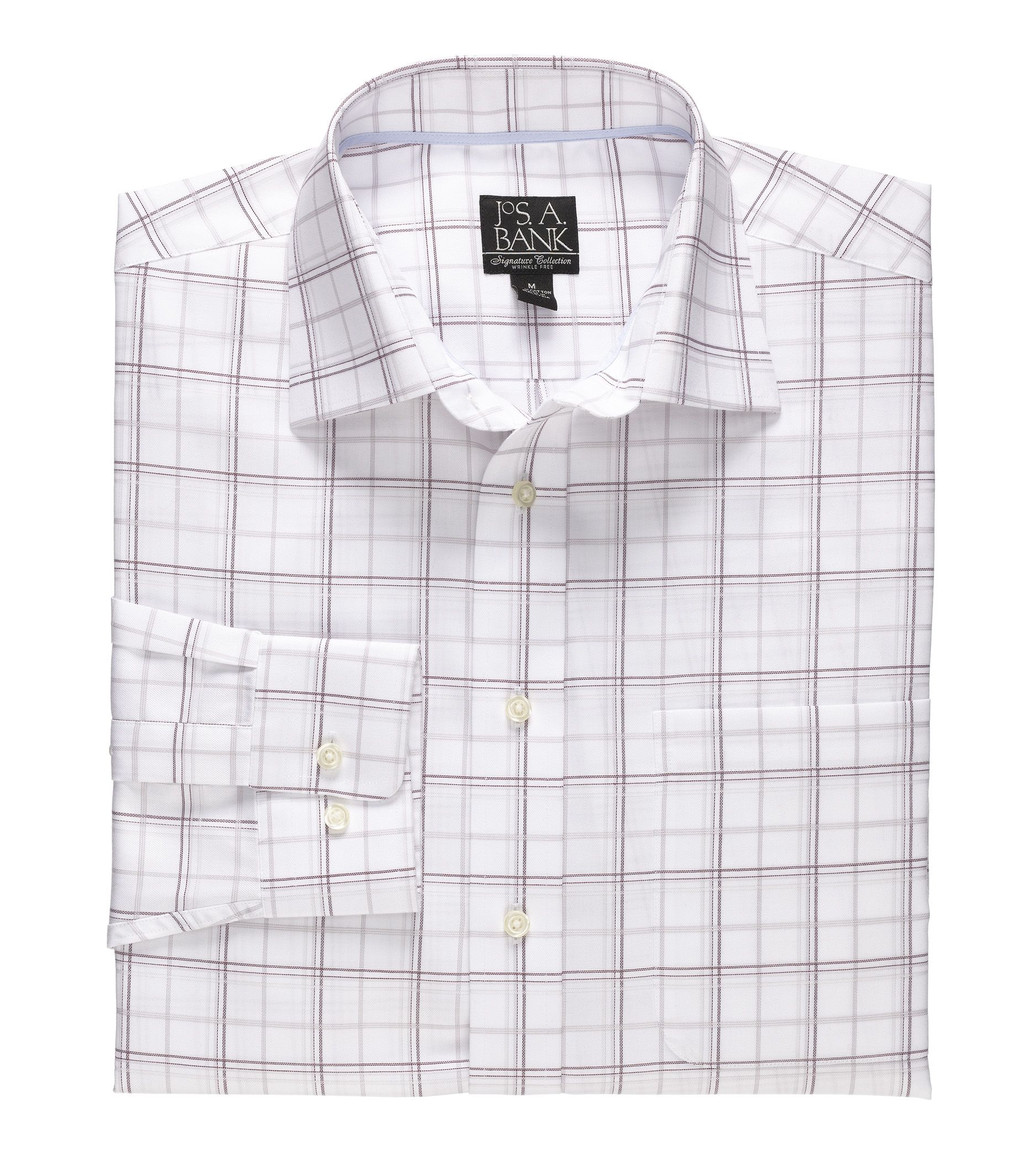 Signature Long-Sleeve Wrinkle-Free Cotton Spreadcolor Sportshirt