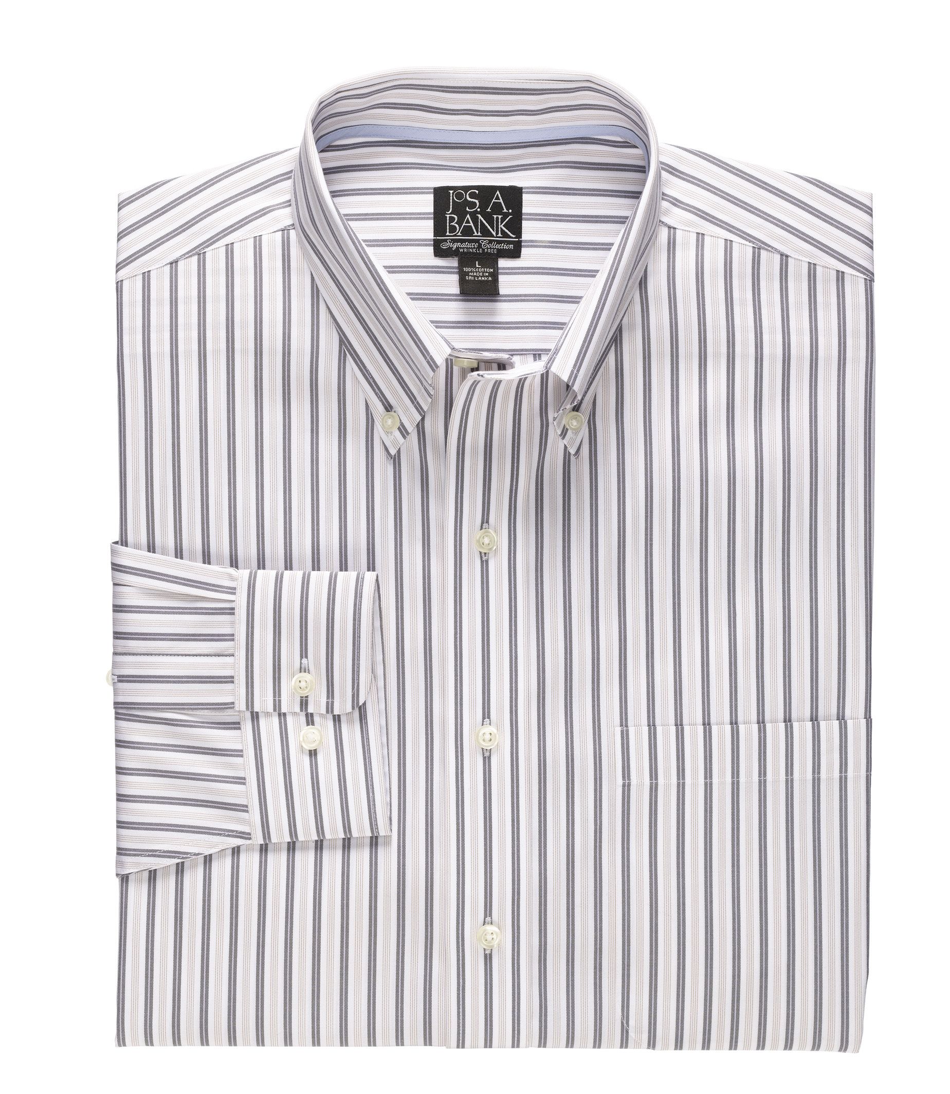 Signature Long-Sleeve Cotton Buttondown Collar Sportshirt