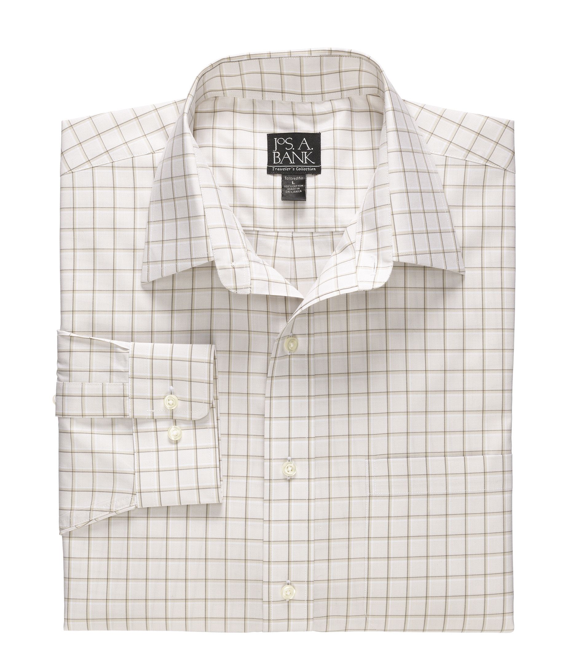 Traveler Long-Sleeve Point Collar Sportshirt