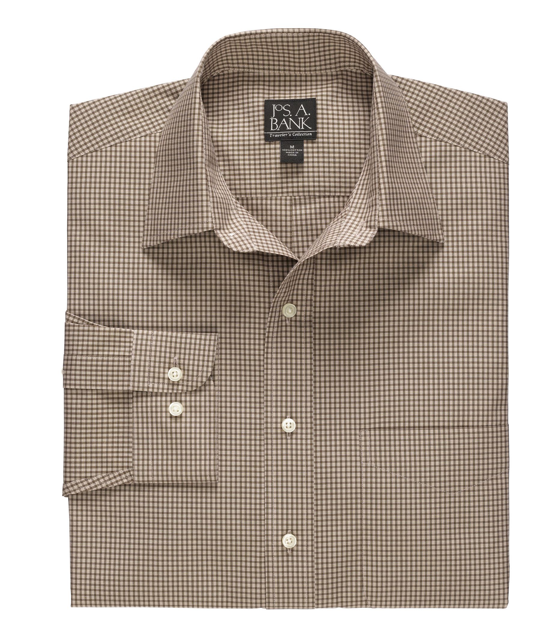 Traveler Long-Sleeve Buttondown Tailored Fit Sportshirt