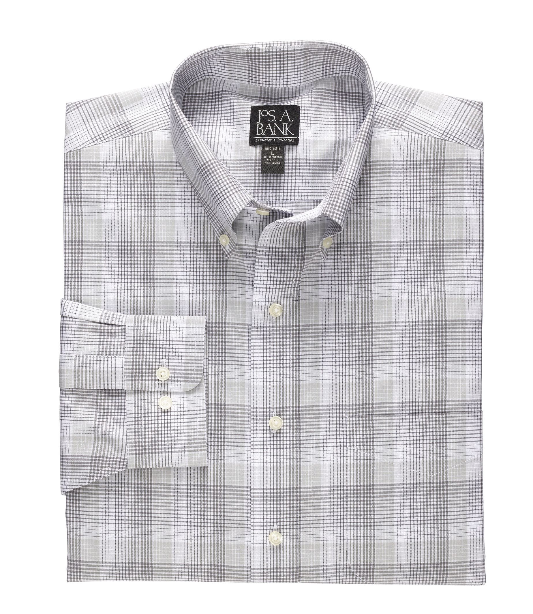 Traveler Long-Sleeve Buttondown Sportshirt Big/Tall