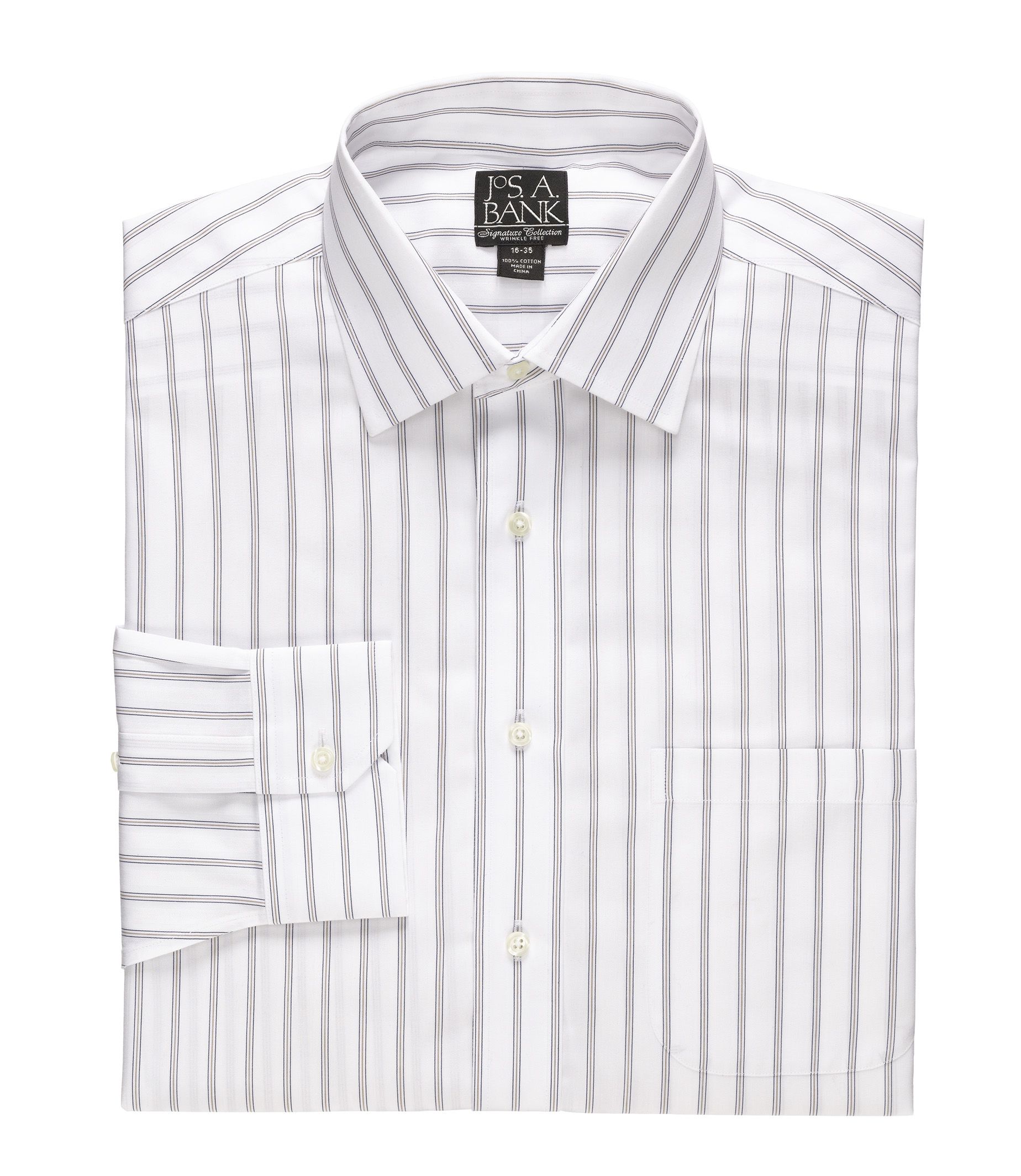 Signature Wrinkle-Free Spread Collar Dress Shirt
