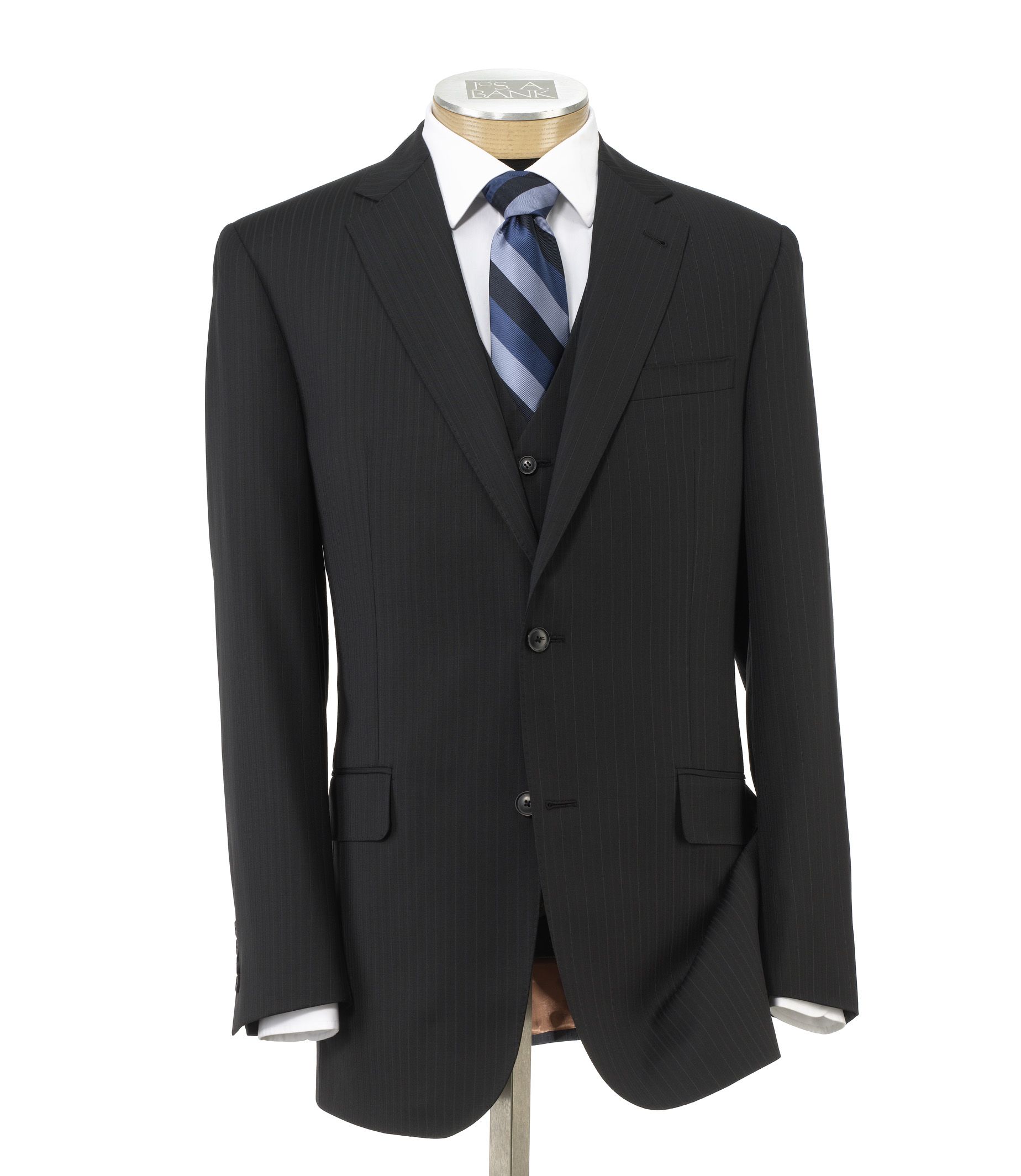 Joseph 2 Button Wool Vested Suit with Pleated Front Trousers