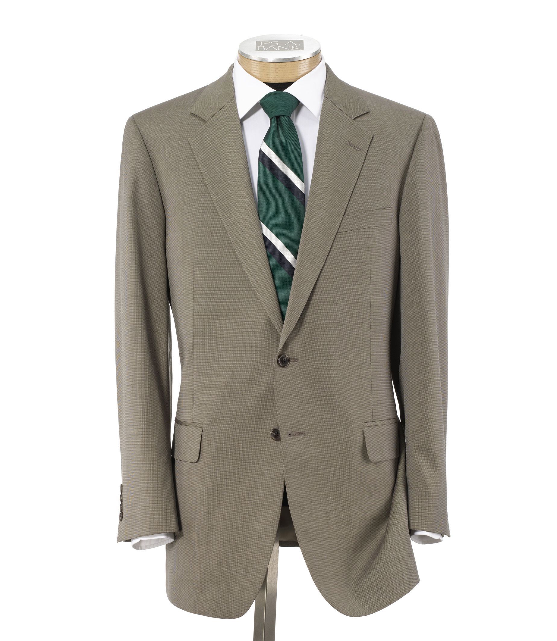 Signature 2-Button Wool Suit with Plain Front Trousers - Sizes 44 X-Long-52