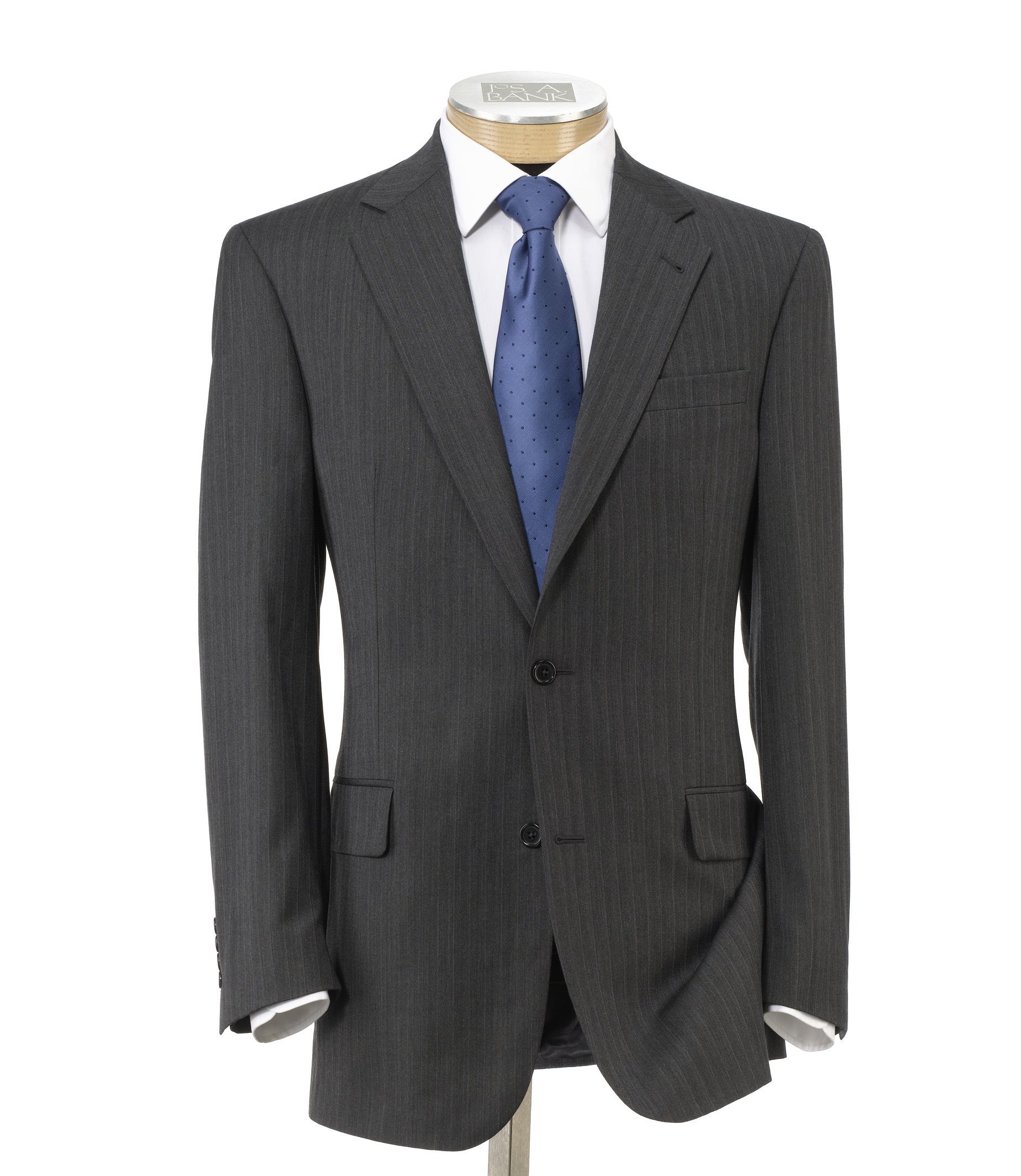 Signature 2-Button Wool Suit with Pleated Trousers - Sizes 44 X-Long-52