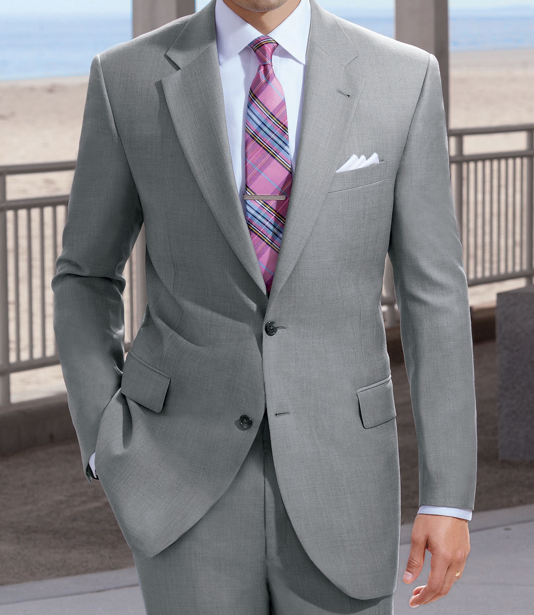 design for plain silk suit