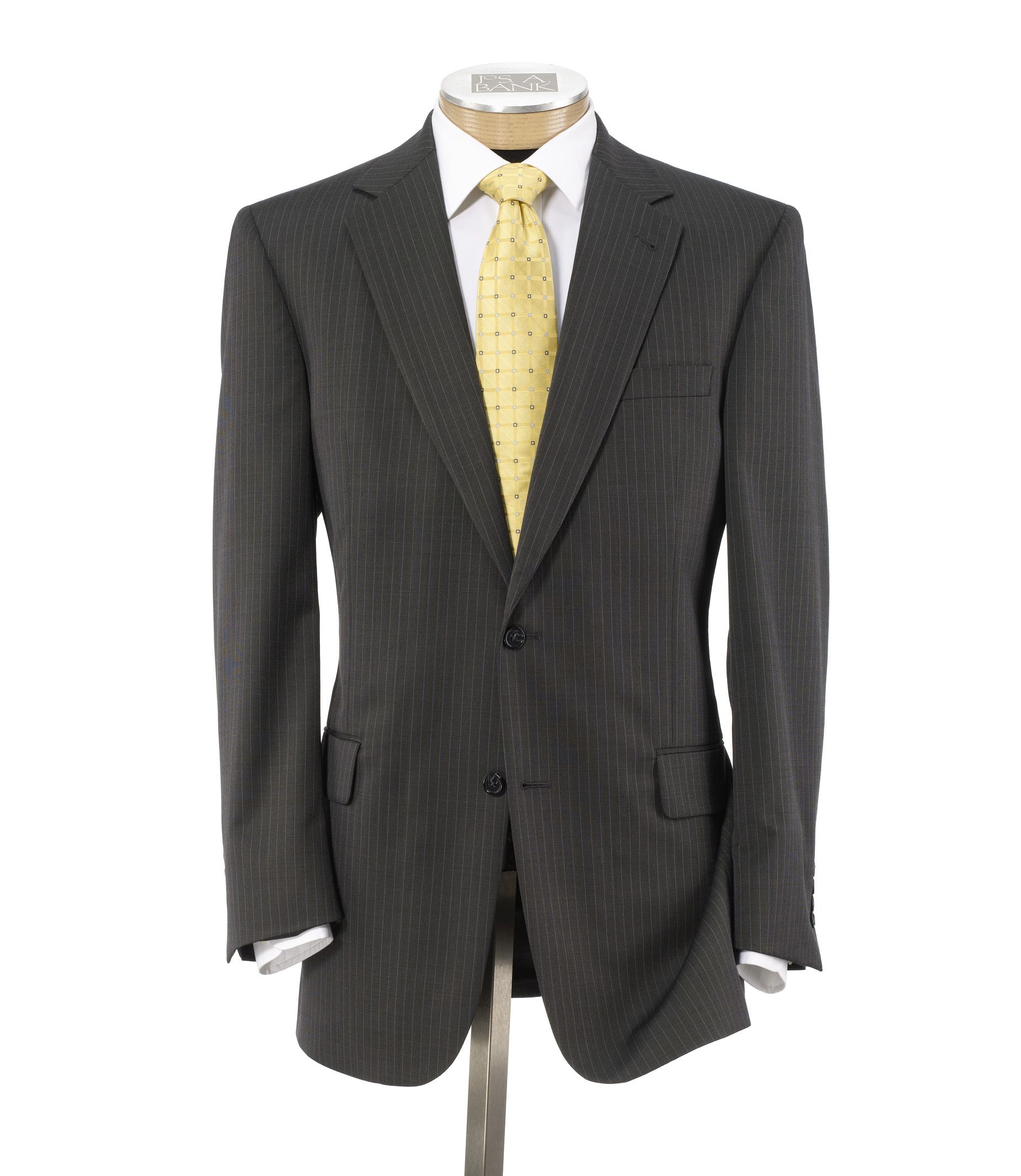 Signature Imperial Wool/Silk Suit with Plain Front Trousers
