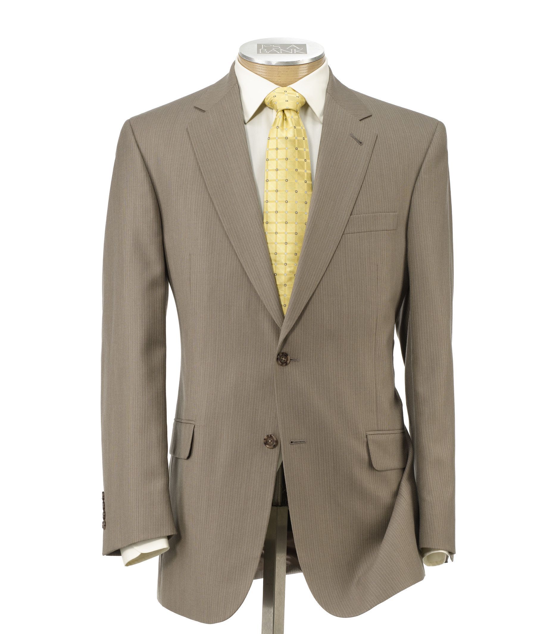 Signature Imperial Wool/Silk Suit with Pleated Trousers - Sizes 44 X-Long-52