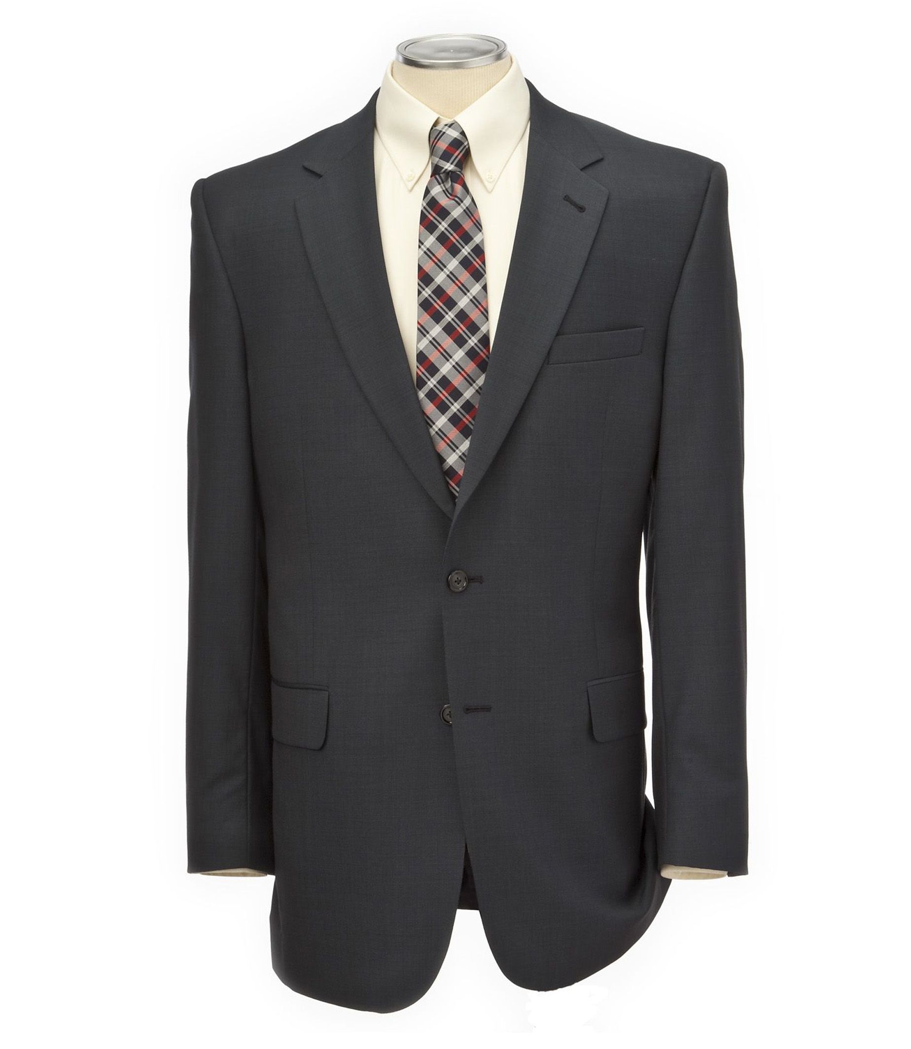 Signature Tropical Weave 2-Button Tailored Fit Suit with Plain Trousers