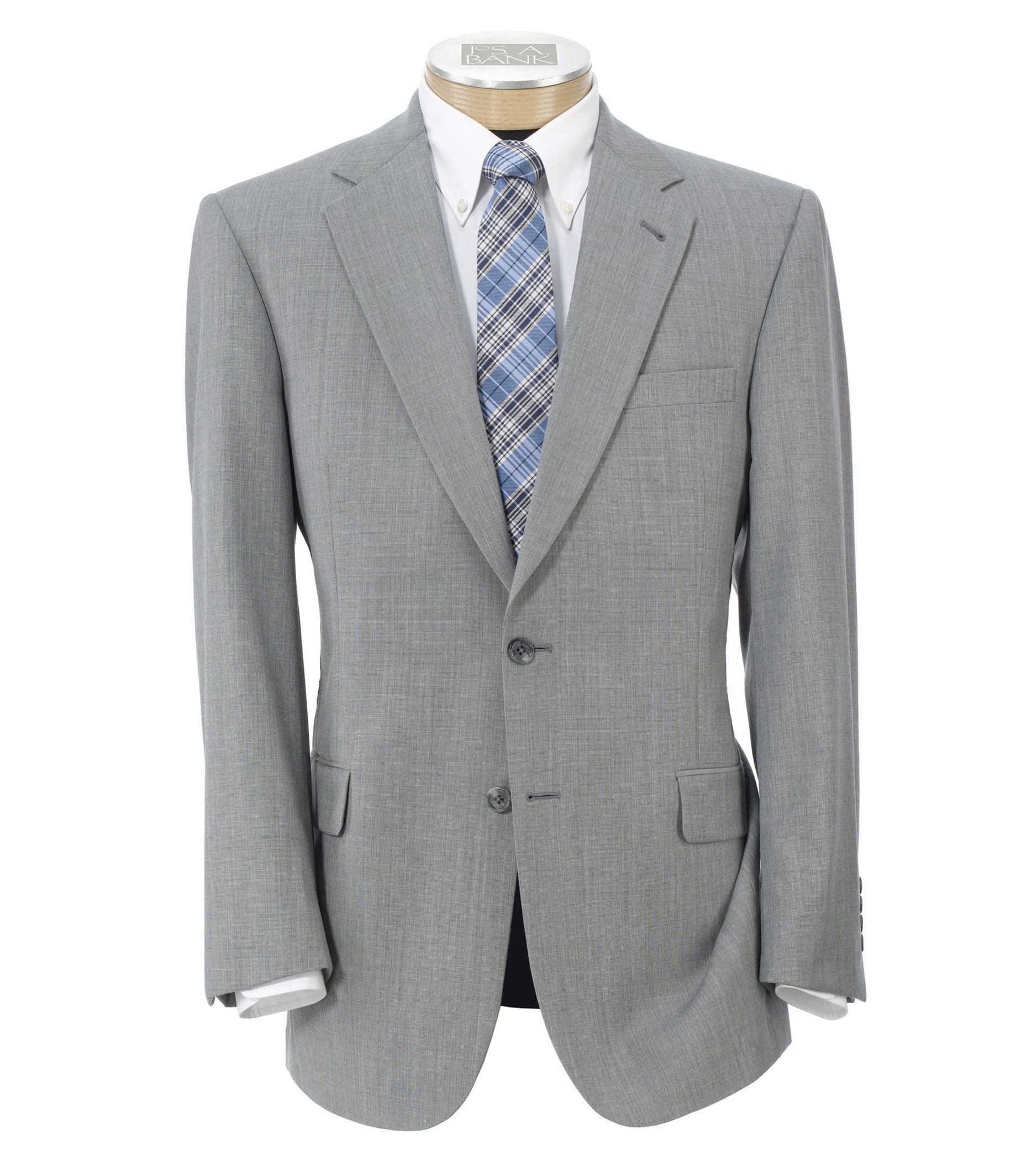 Signature Tropical Weave 2-Button Tailored Fit Suit with Plain Trousers