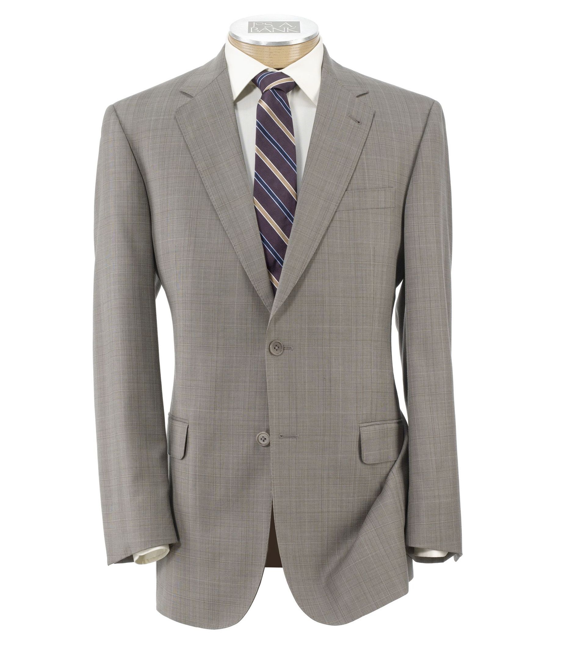 Signature Gold 2-Button Wool Suit - Sizes 44 X-Long-52