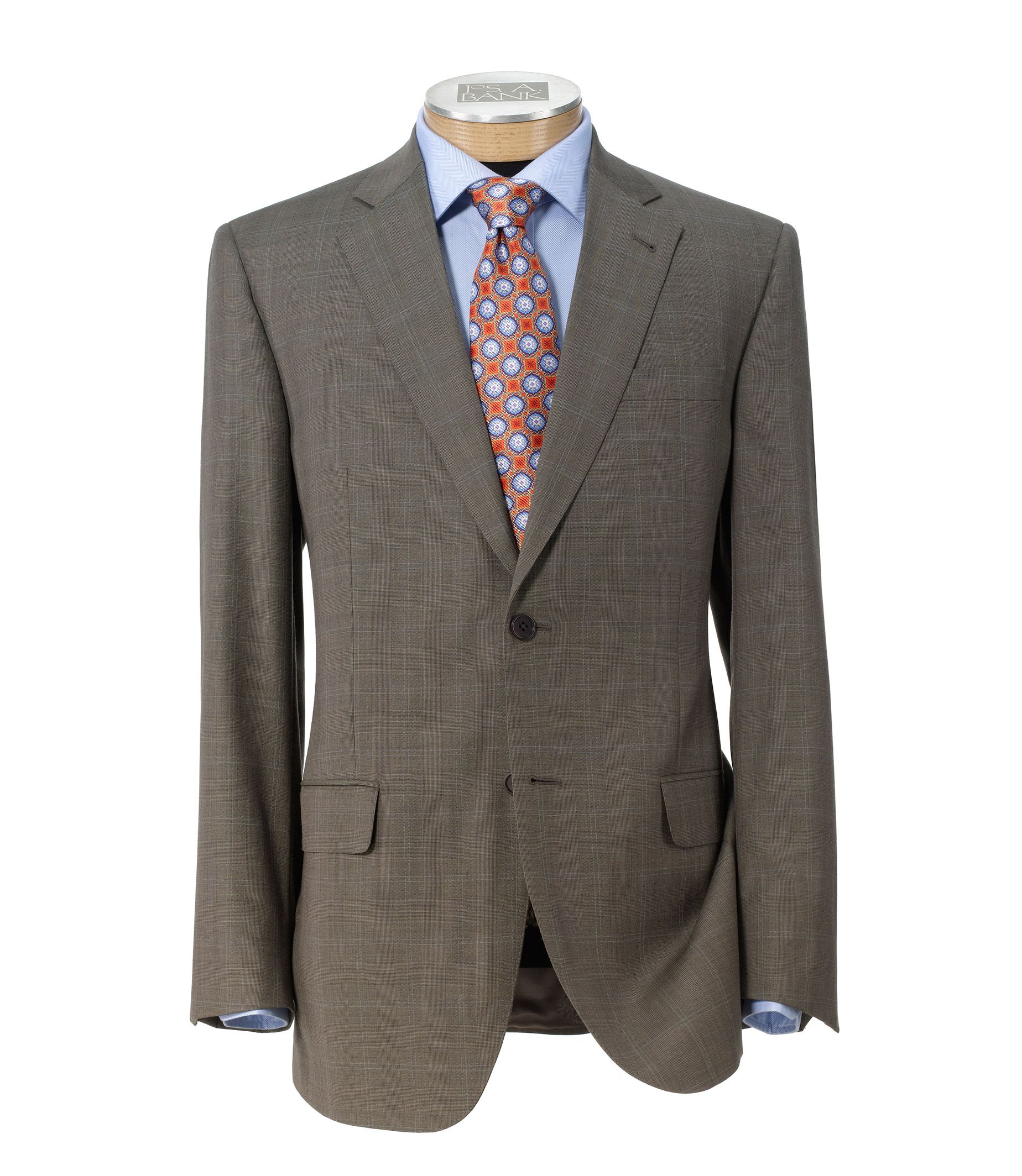 Signature Gold 2-Button Wool Suit - Sizes 44 X-Long-52