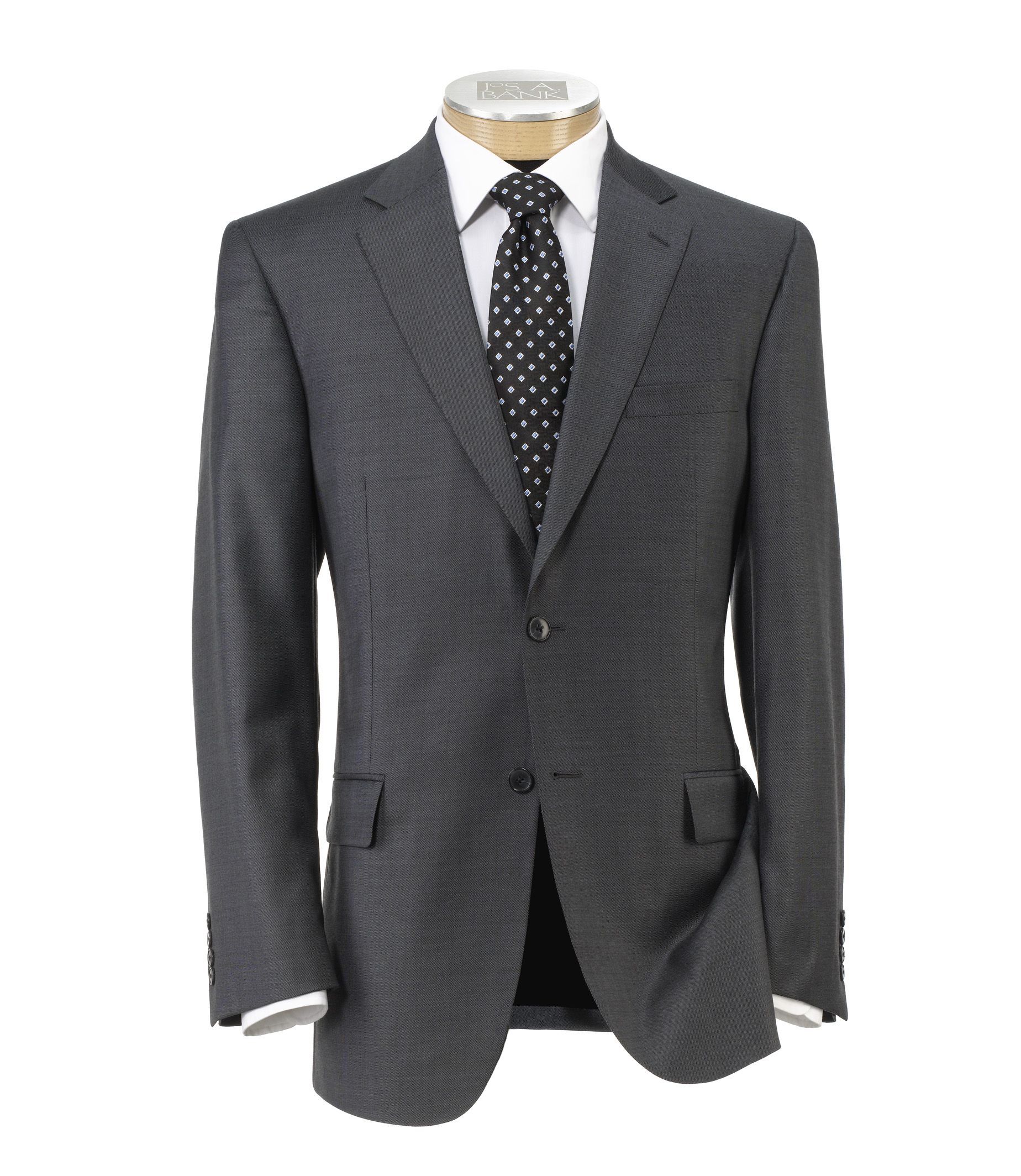 Traveler Tailored Fit 2-Button Suit with Plain Front Trousers