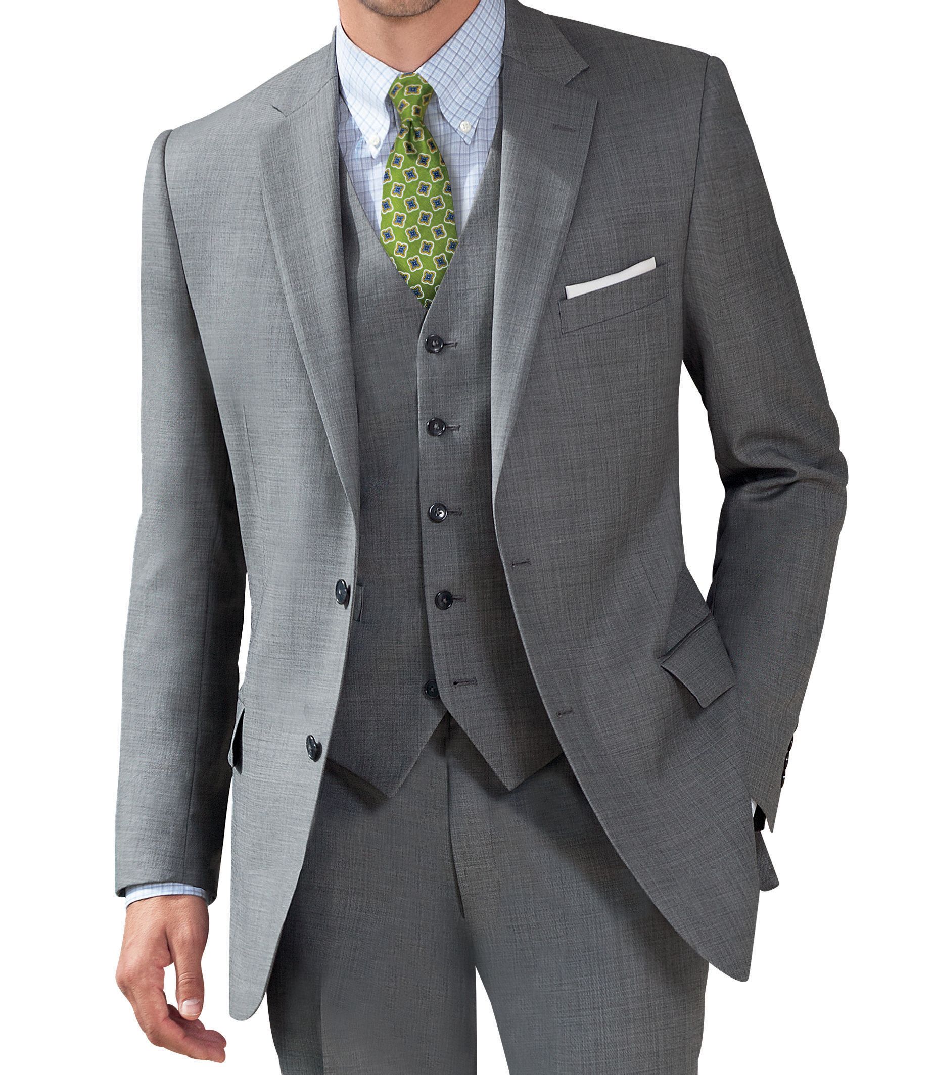 Traveler Tailored Fit 2-Button Suit with Plain Front Trousers - Sizes 44 X-Long-52