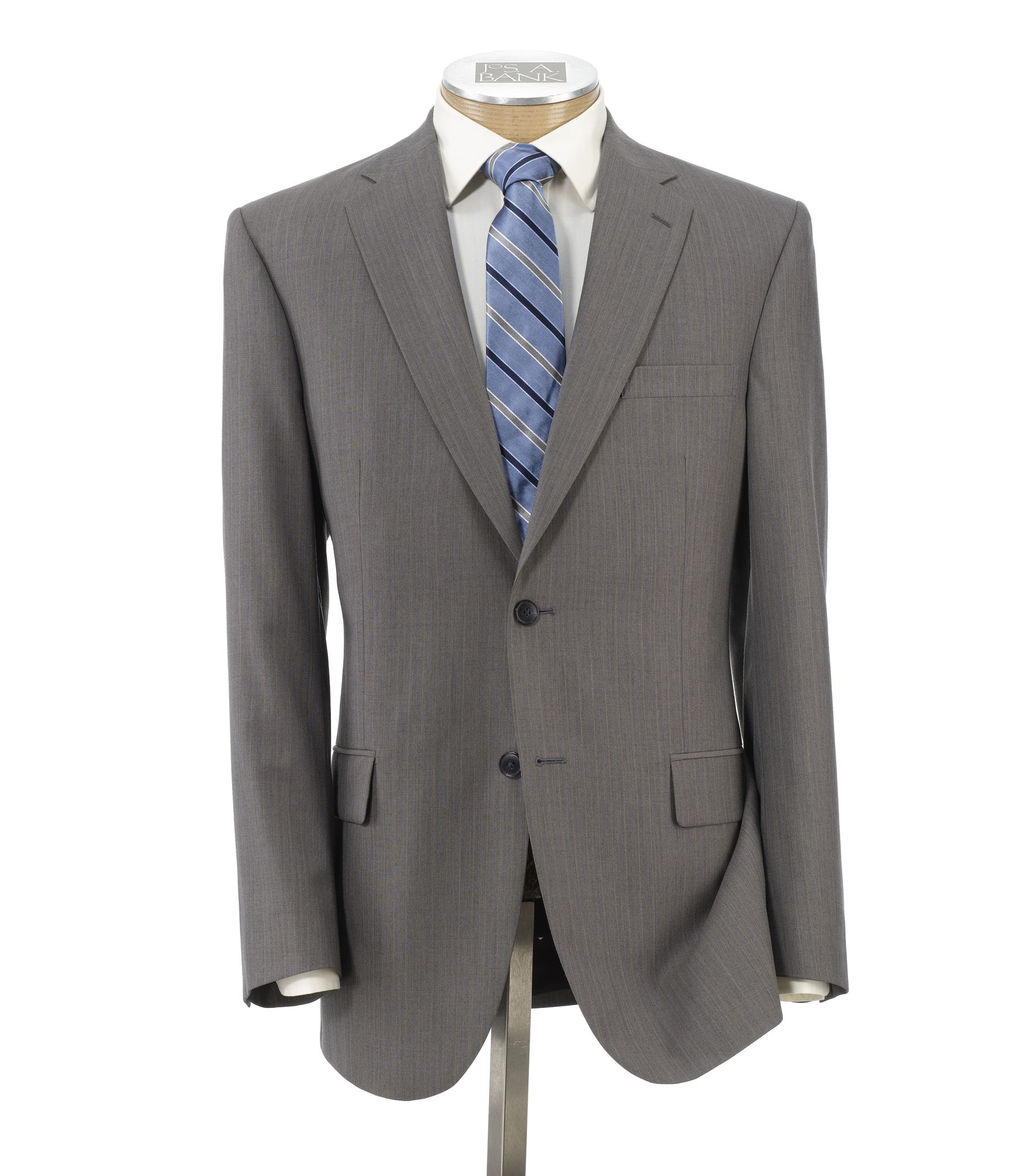Traveler Tailored Fit 2-Button Suit with Plain Front Trousers